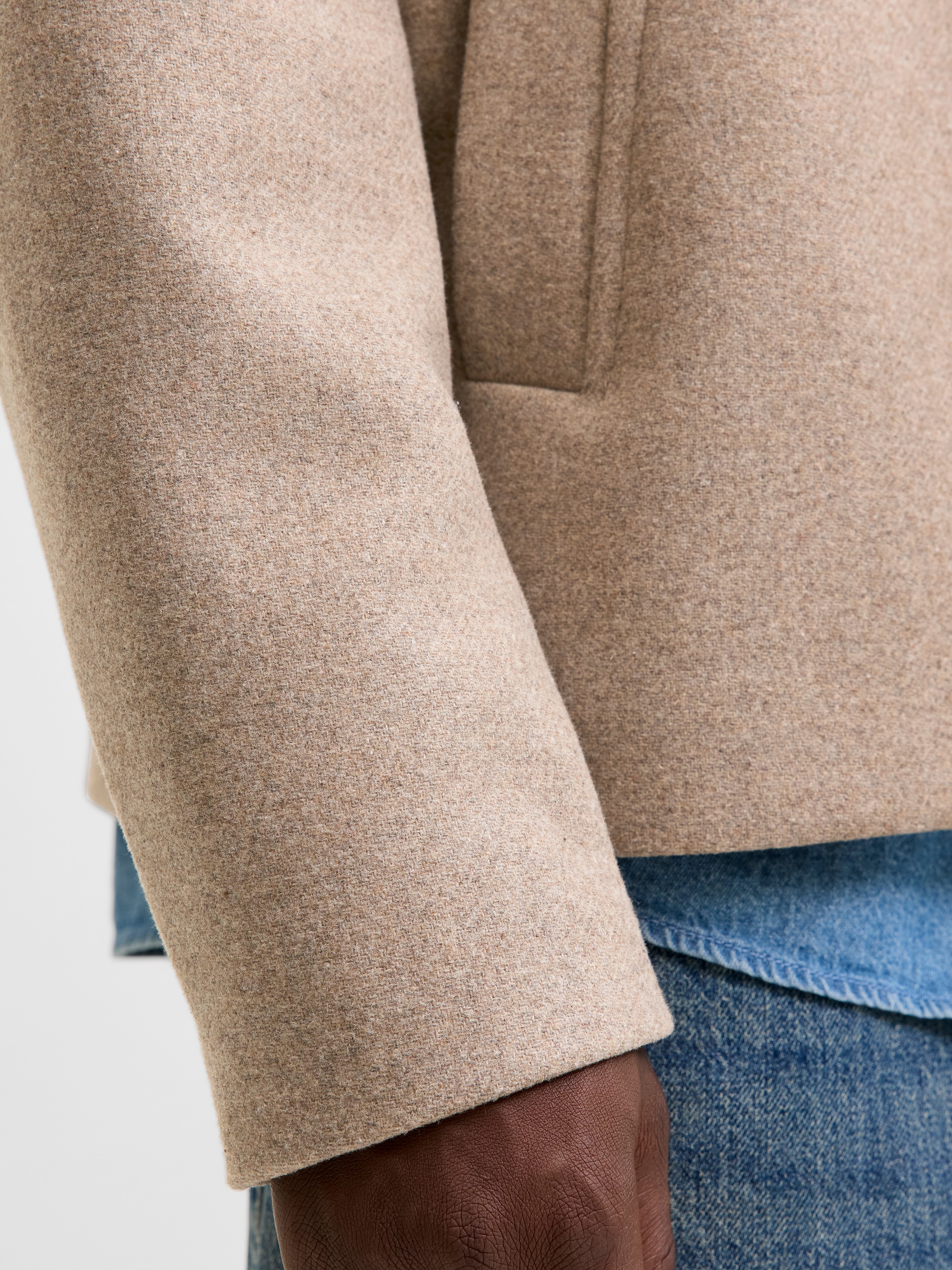 Jack & Jones Outdoorjacke »JJEHARRIS SHORT COAT SN«, ohne Kapuze