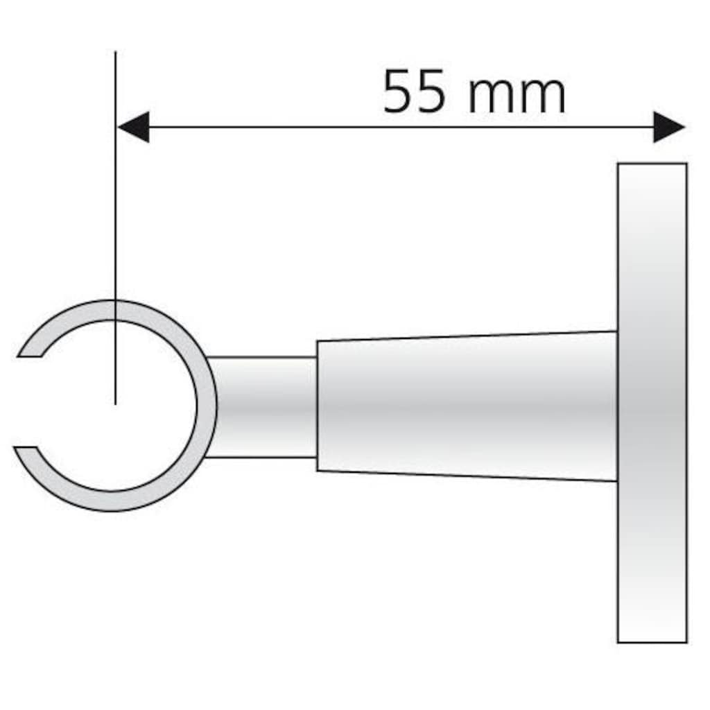 Liedeco Deckenträger für Gardinenstangen, (1 St.)