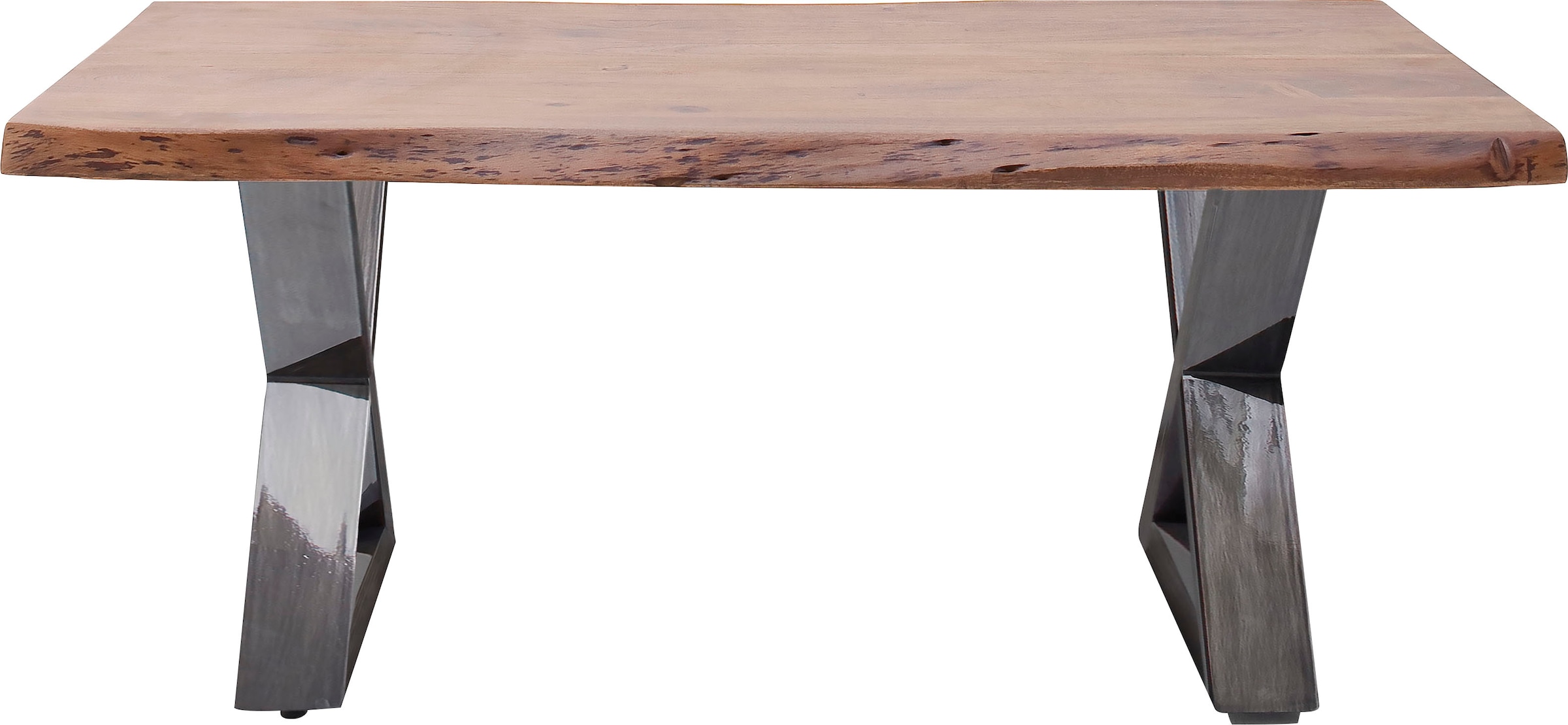 Rissen kaufen natürlichen und Löchern MCA Couchtisch Baumkante mit und furniture online Massivholz Couchtisch »Cartagena«,