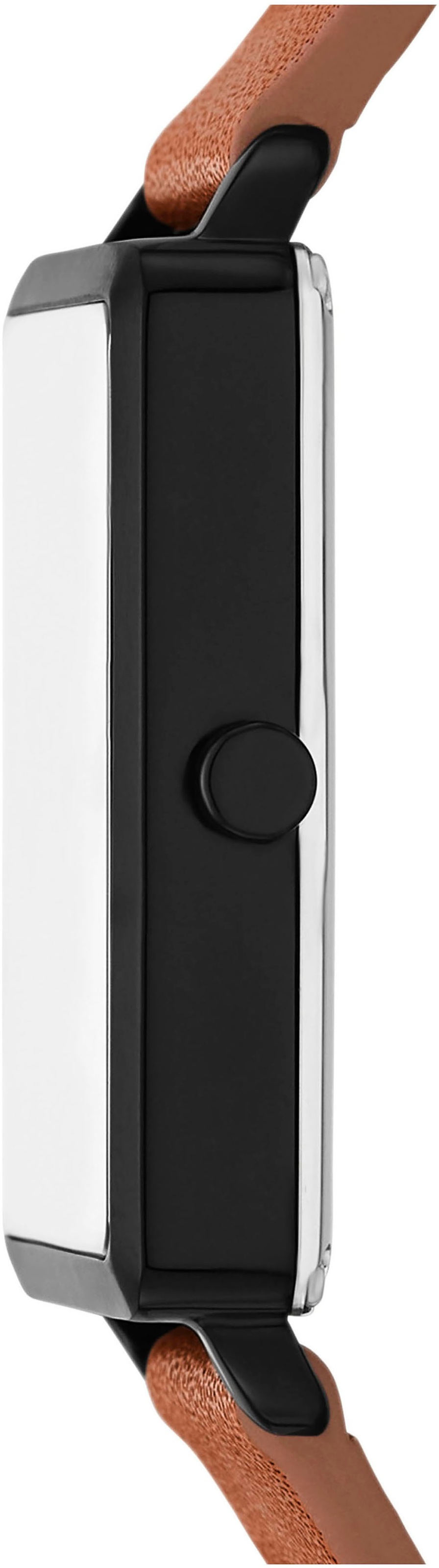 Skagen Quarzuhr »HAGEN«, Armbanduhr, Damenuhr, Herrenuhr, Lederarmband, analog