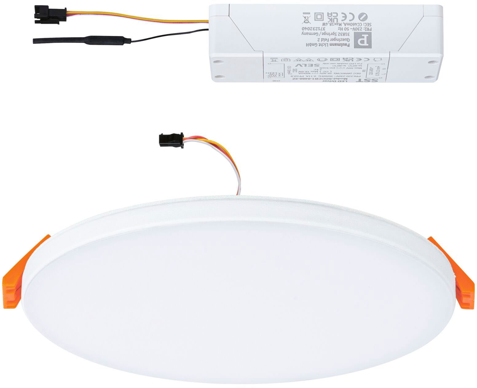 Paulmann LED Bad-Einbauleuchte »Veluna«, Schutzart IP44 spritzwassergeschützt, dimmbar, Ø 16,0 cm