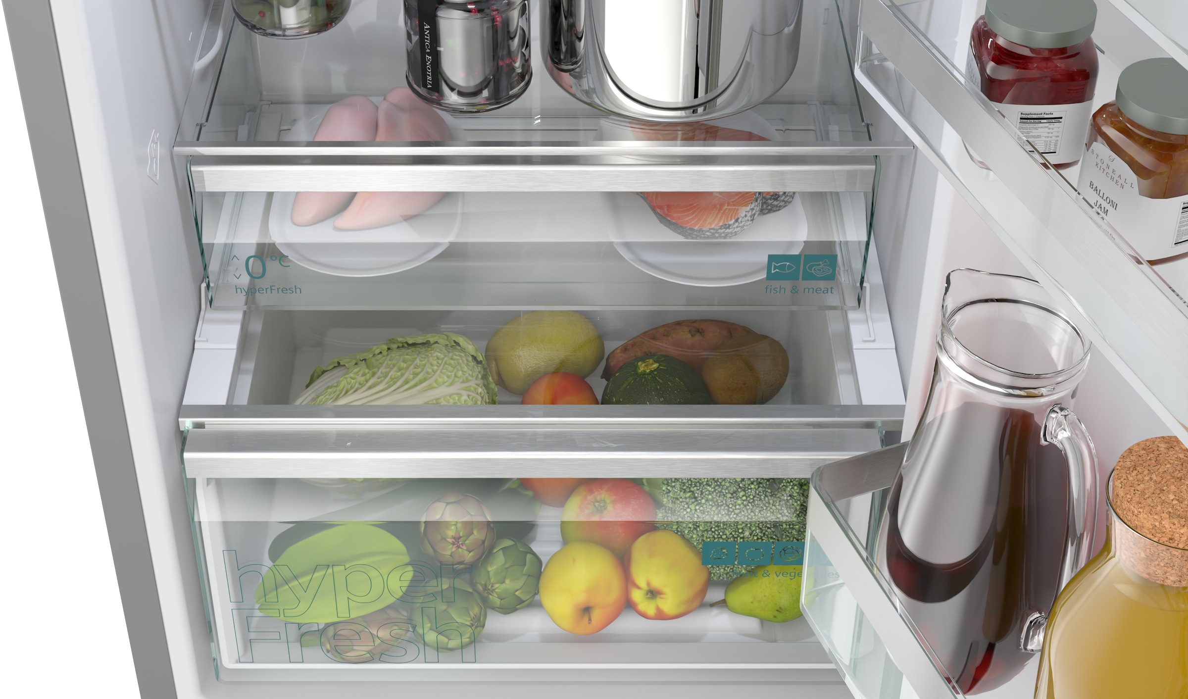 SIEMENS Kühl-/Gefrierkombination iQ300 »KG36NVIBG« 186 cm hoch 60 cm breit hyperFresh System für frisches Obst und Gemüse sowie Total noFrost