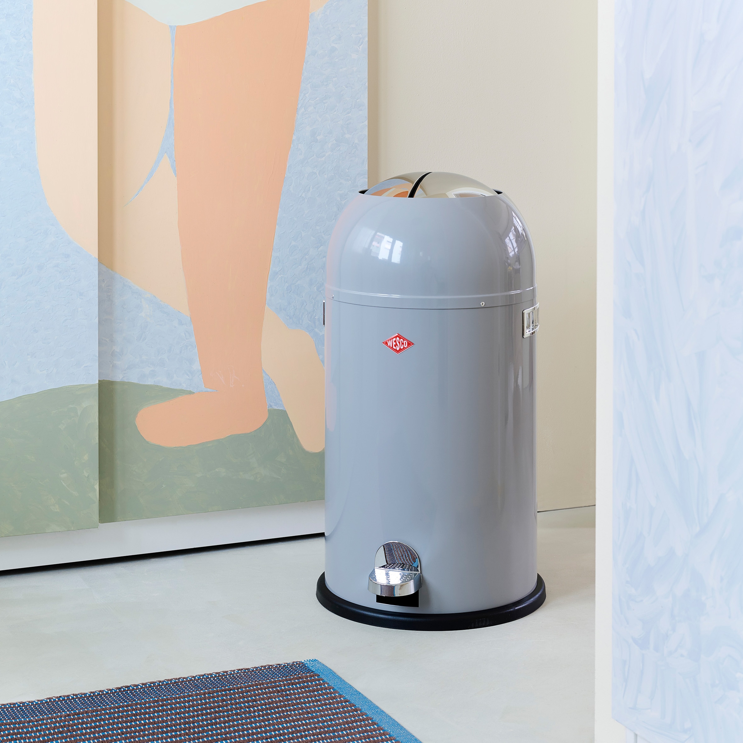 WESCO Mülleimer »Kickmaster« 1 Behälter Abfallsammler mit Dämpfer,  33 Liter