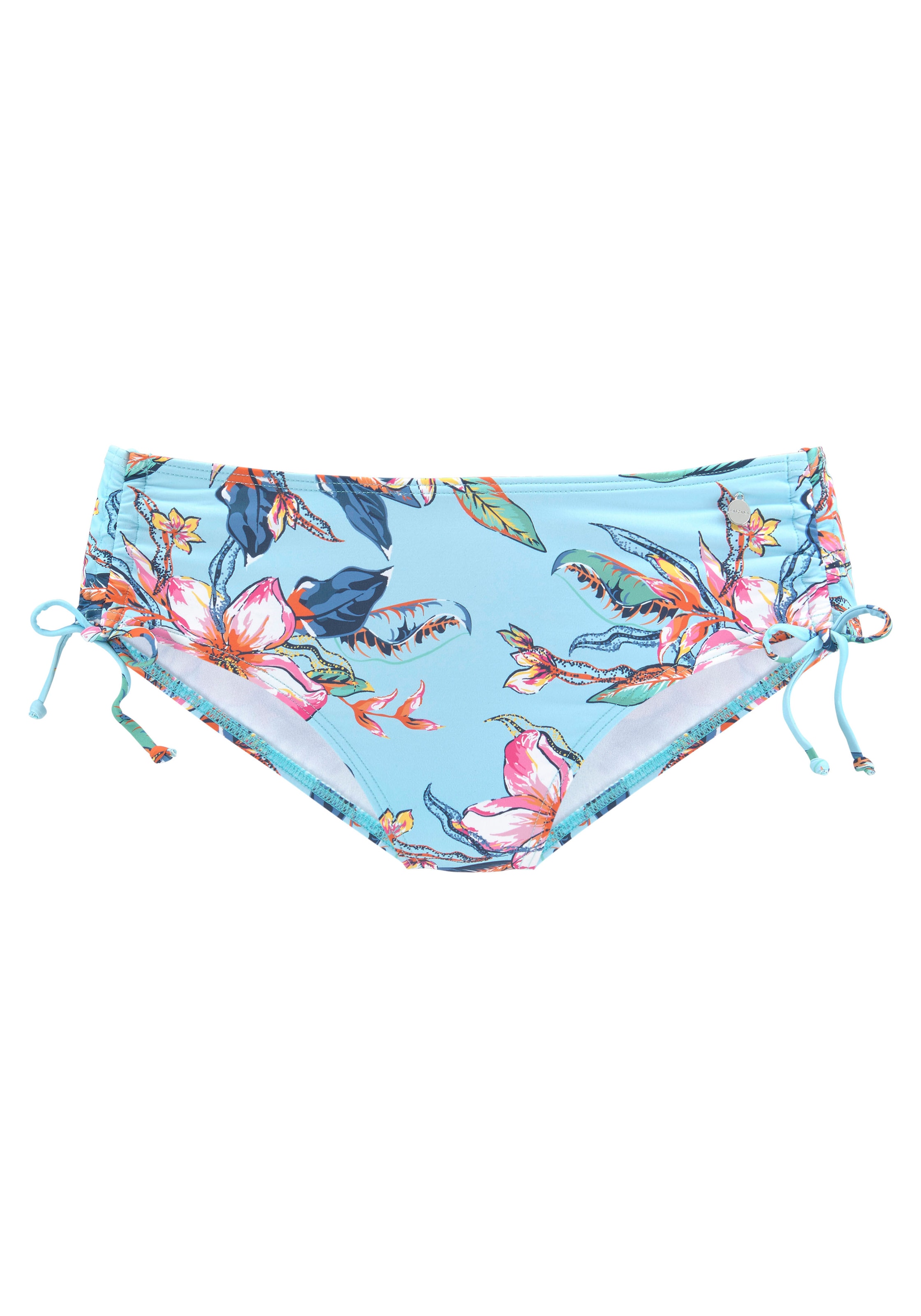 LASCANA Bikini-Hose »Malia«, mit seitlicher Raffung mit tropischem Print