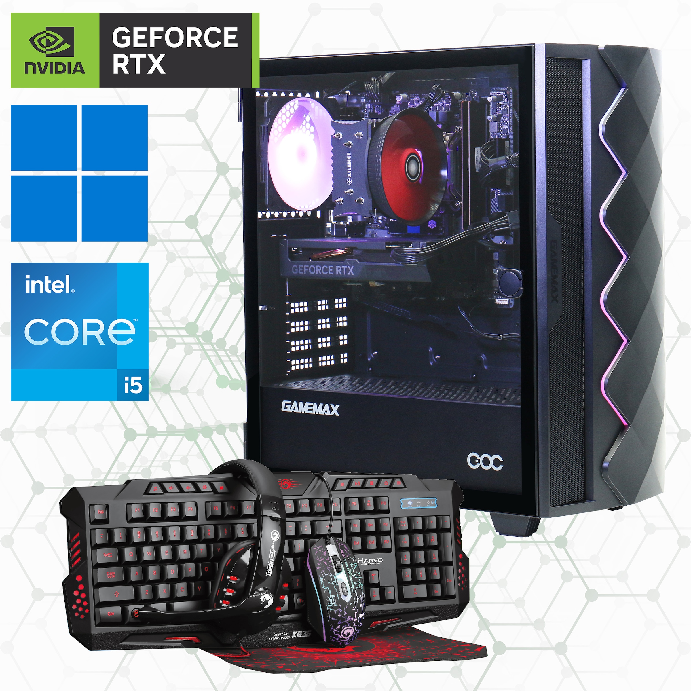 Gaming-PC »Diamond BK 7341«, DDR5 RAM, Windows 11