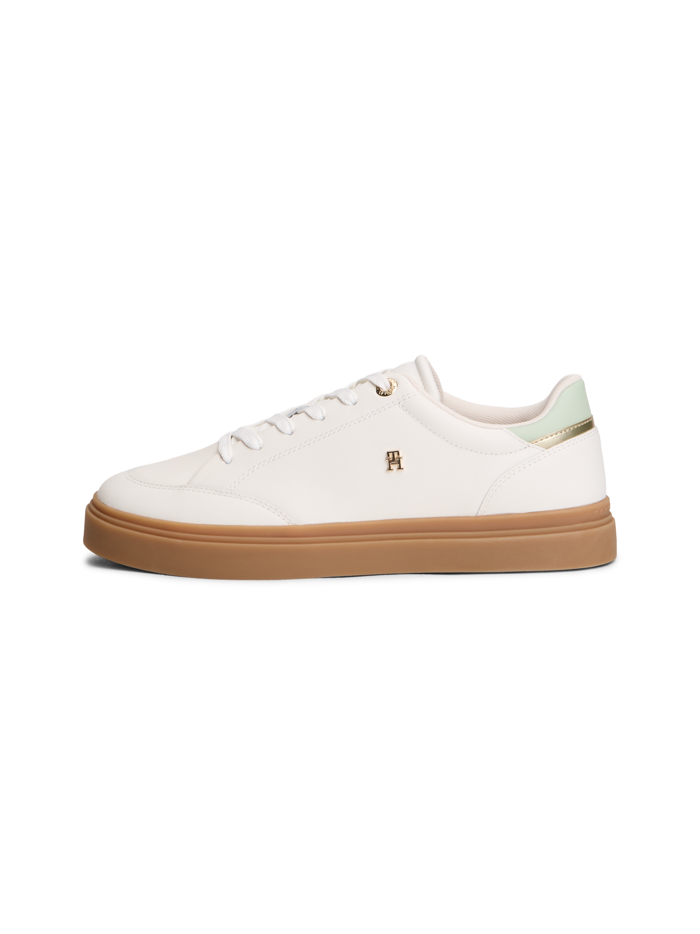 Tommy Hilfiger Plateausneaker »TH CHIC SNEAKER ELEVATED«  , Freizeitschuh, Halbschuh, Schnürschuh mit Kontrastbesätzen
