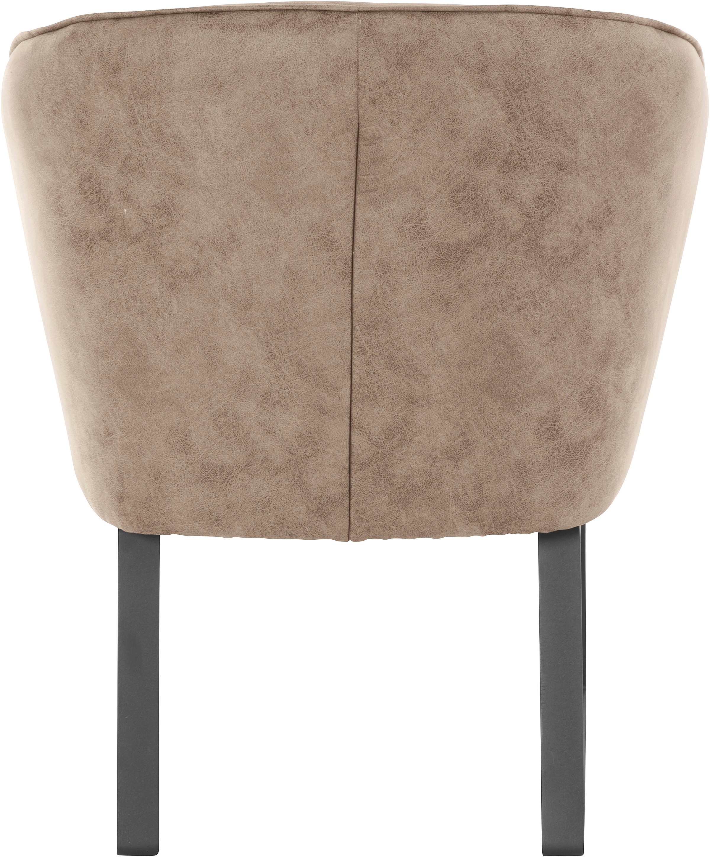 exxpo - sofa fashion Sessel »Americano, Loungesessel«, mit Keder und Metallfüßen, Bezug in verschiedenen Qualitäten, 1 Stck.