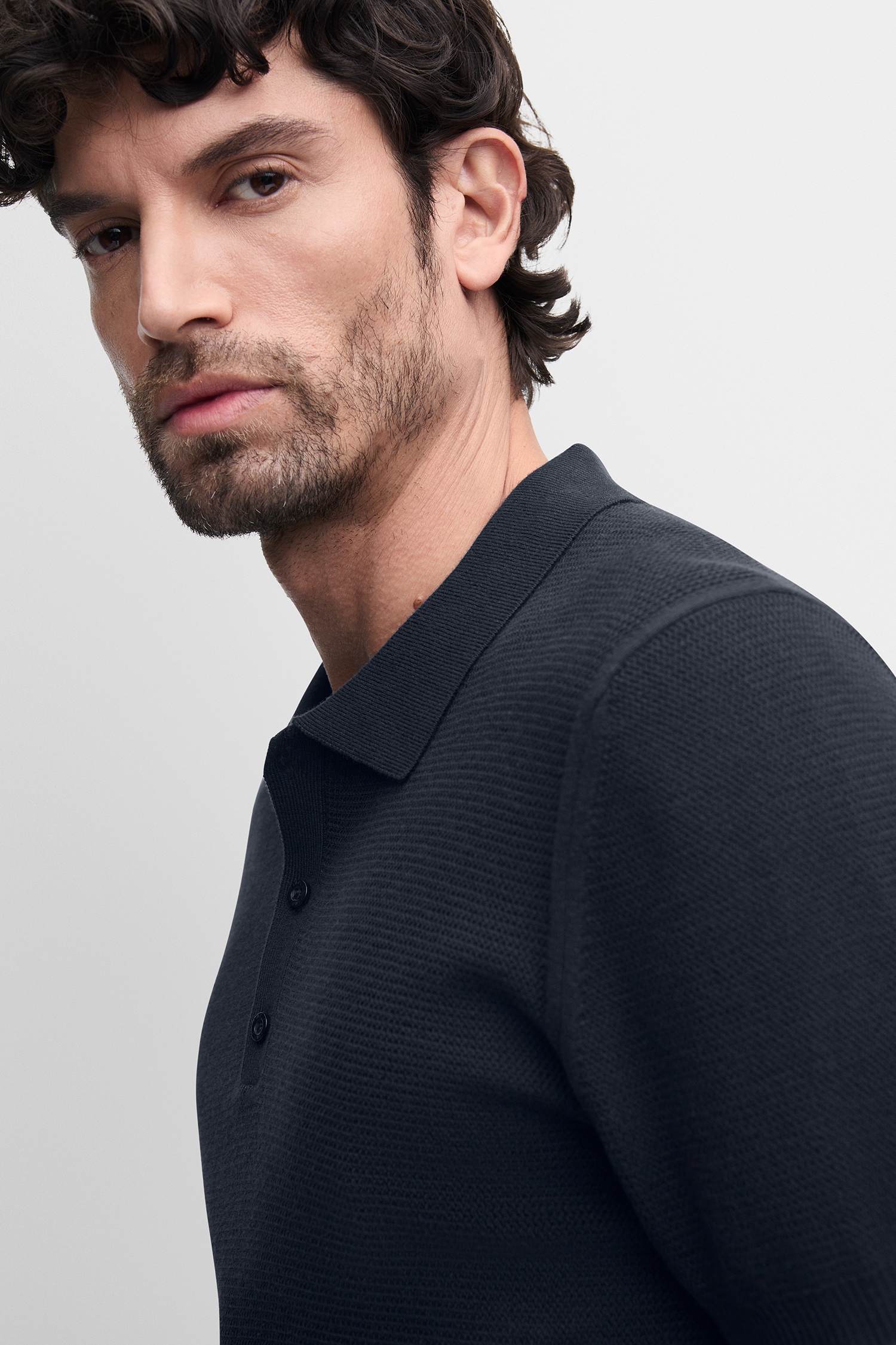 Cinque Kurzarmpullover »CIFLAV« mit Polokragen und Knopfleiste, Regular Fit