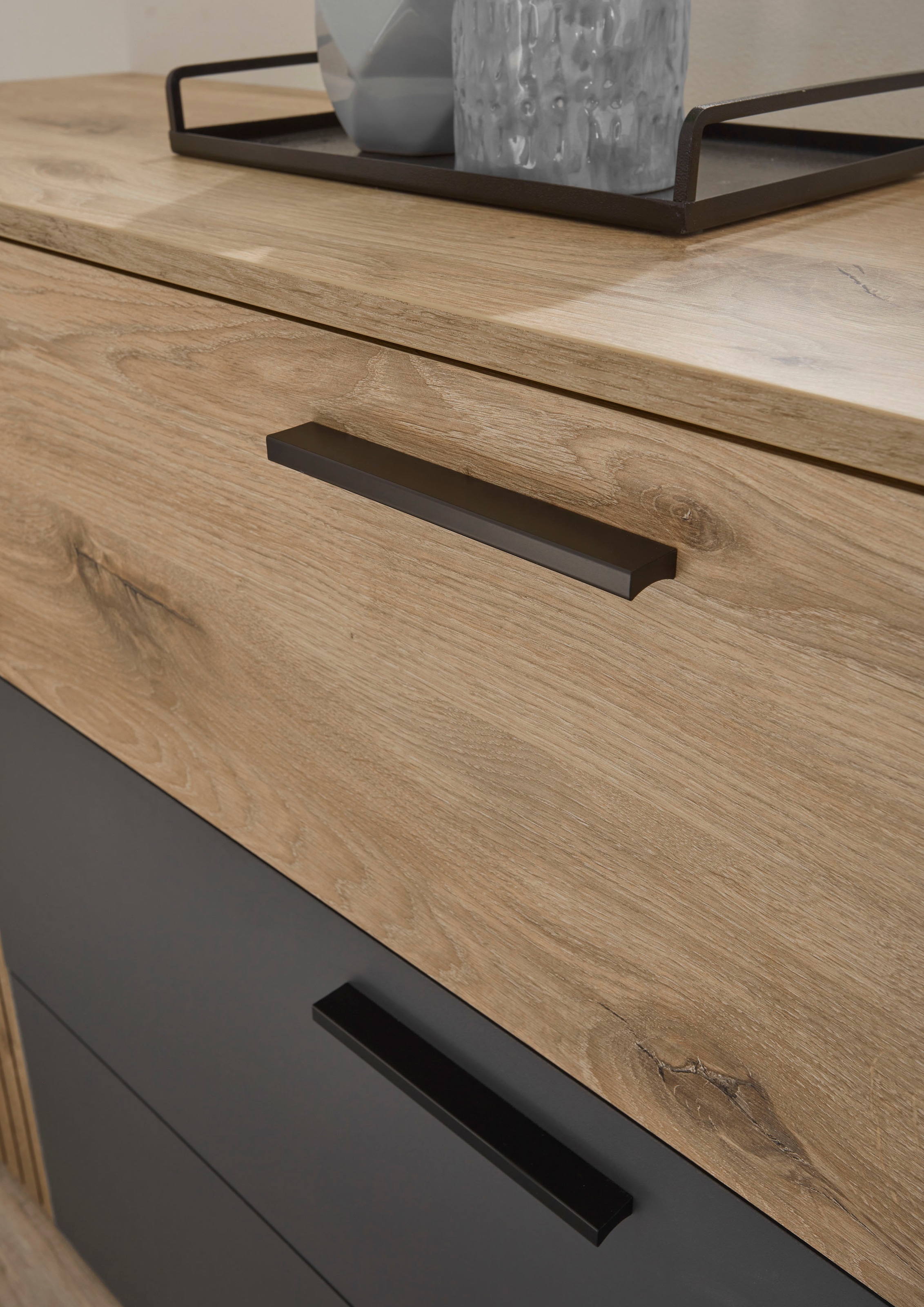 Schlafkontor Kombikommode »Daria mit 3 Schubkästen und Rillenoptik«