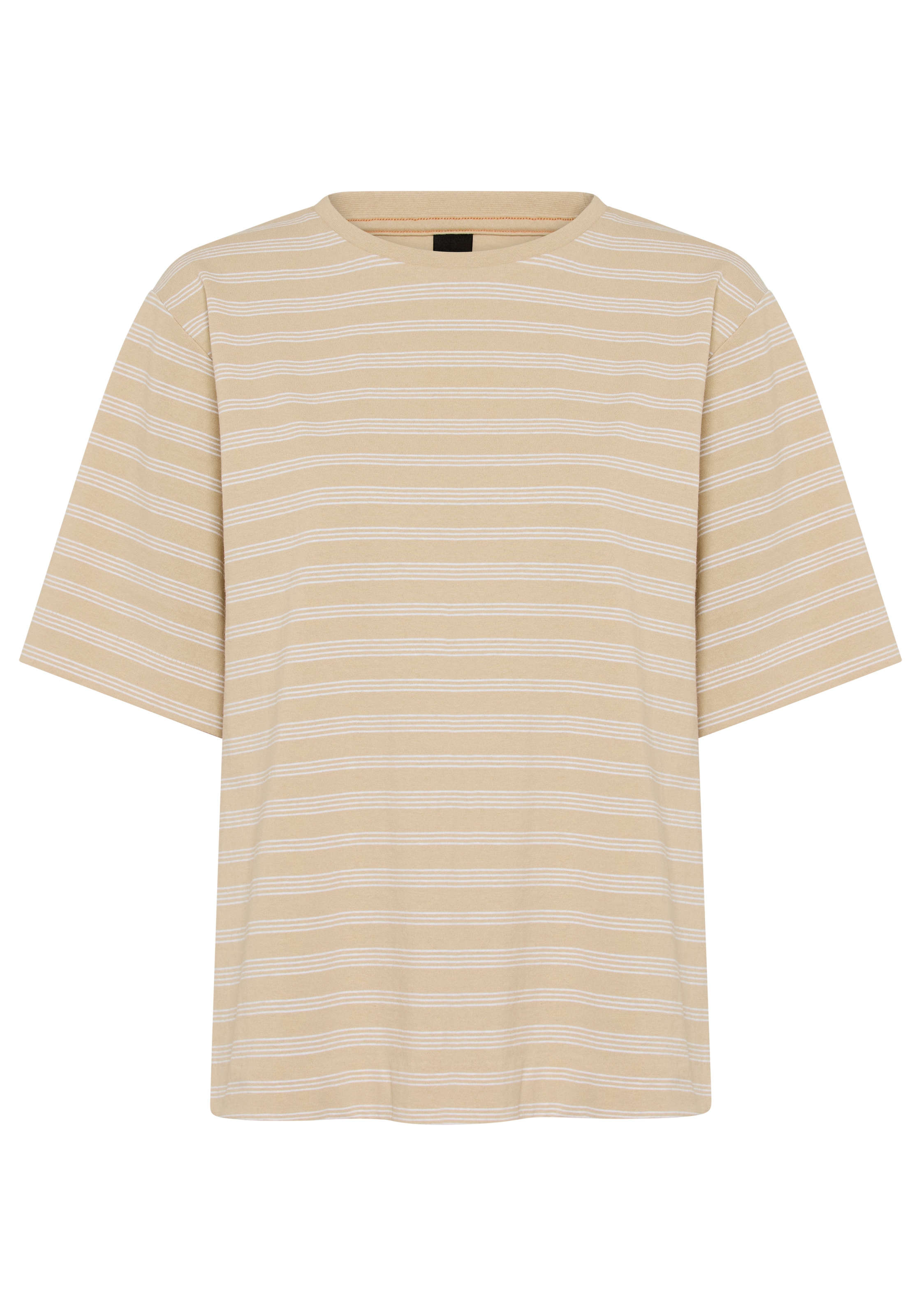 BOSS ORANGE T-Shirt »Eregular Stripe Premium Damenmode« Relaxed Fit, reine Baumwolle