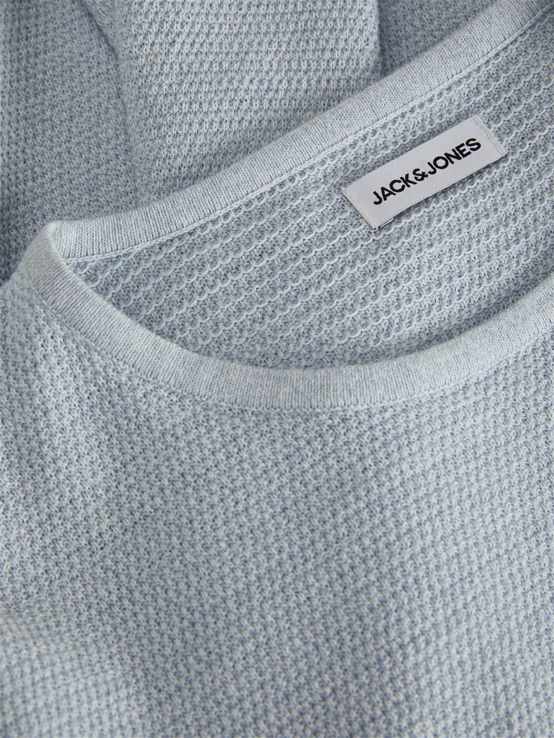 Jack & Jones Rundhalspullover »JJEGEORGE KNIT CREW NECK NOOS«, in Strick Optik