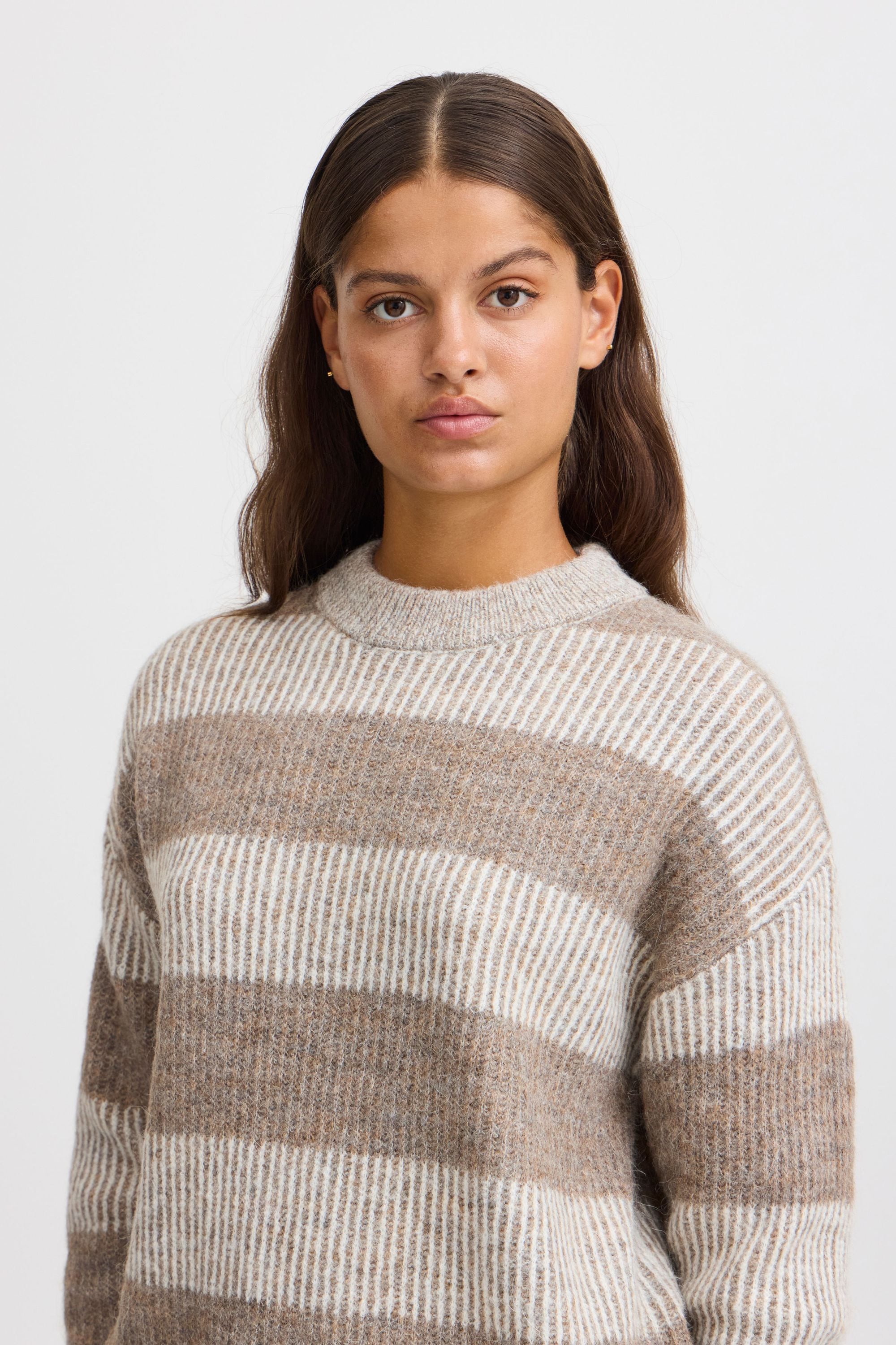 Ichi Strickfleece-Pullover »Strickpullover IHKAMARA LS13«