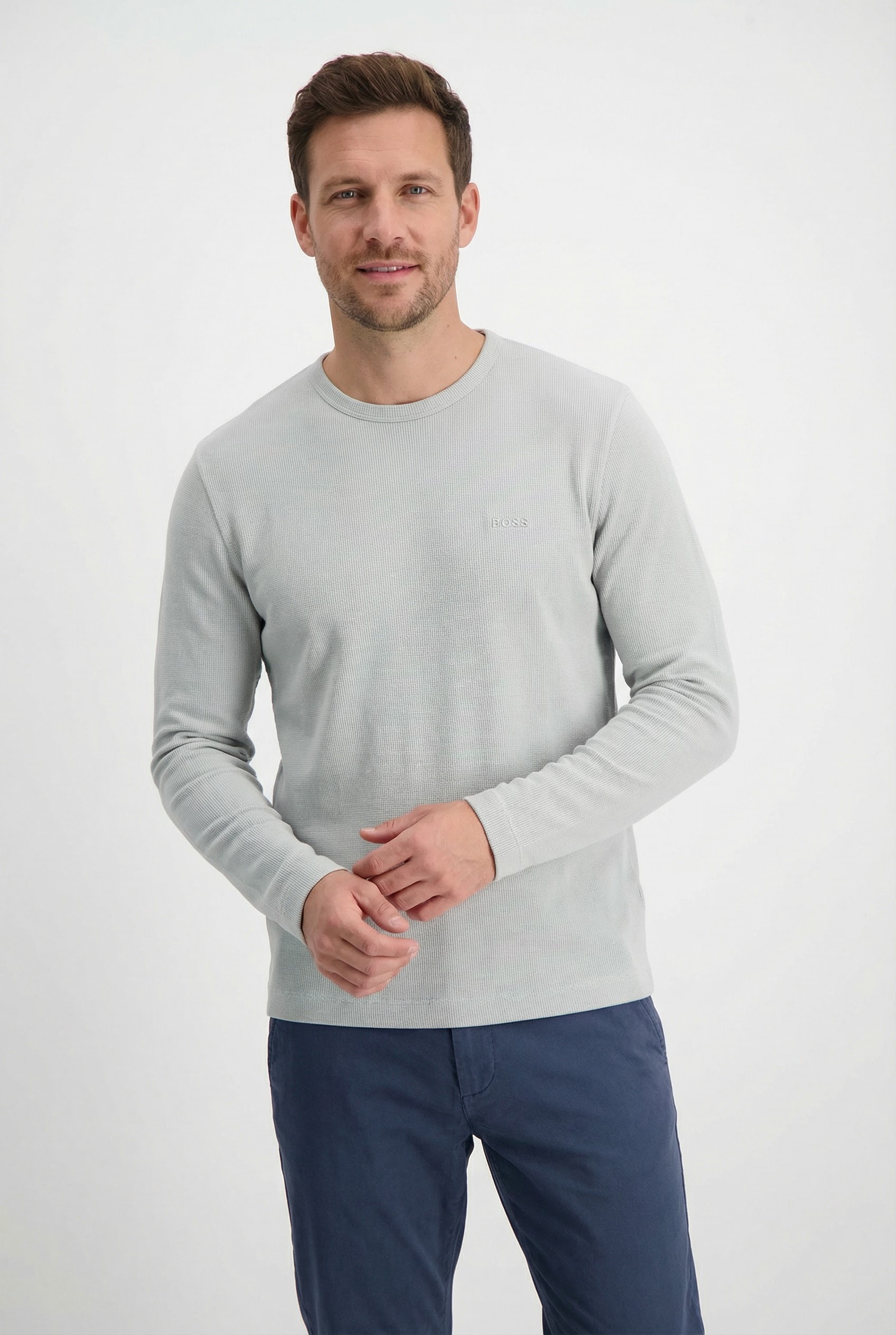 BOSS ORANGE Langarmshirt »Tempesto« mit BOSS-Stickerei