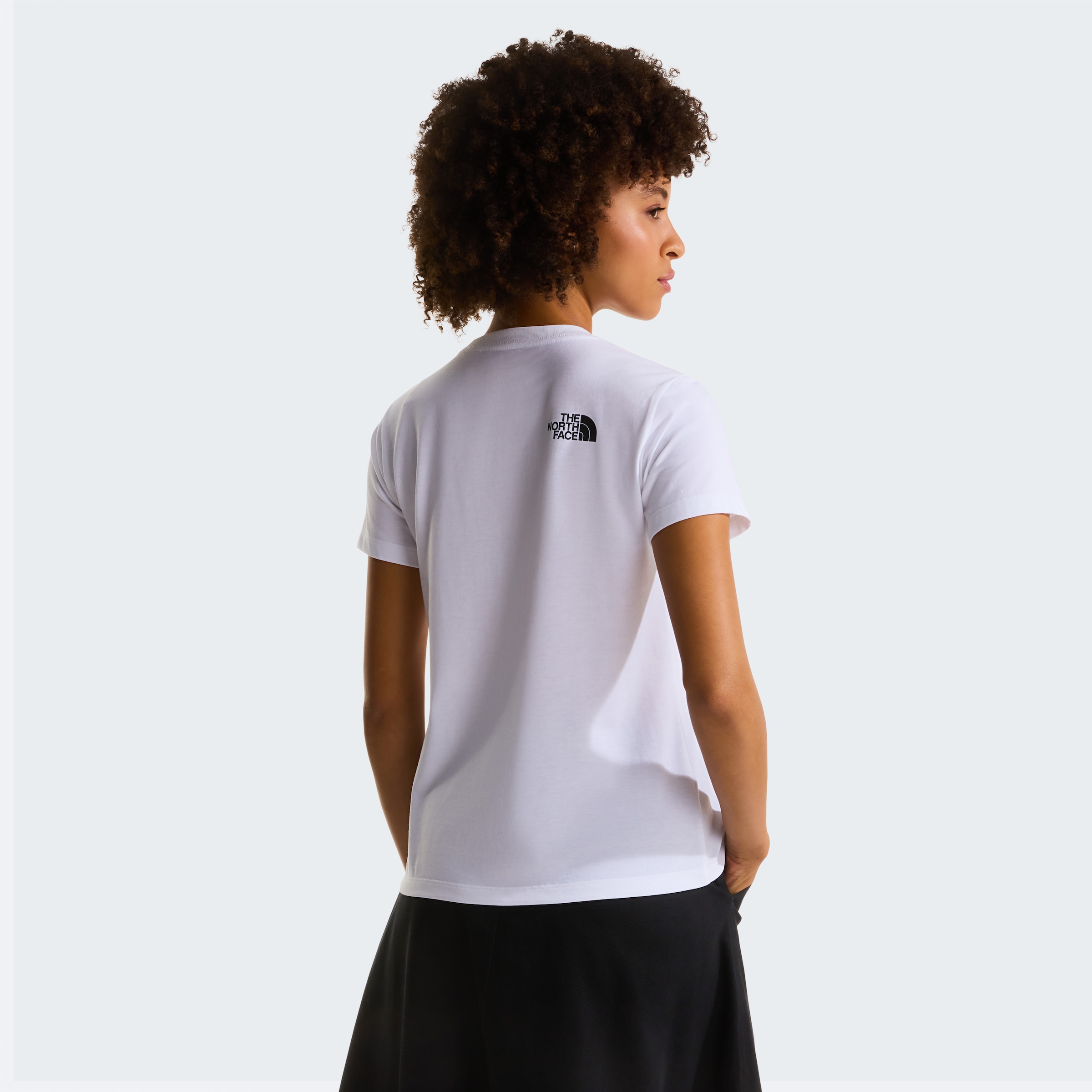 The North Face T-Shirt »W EVOLUTION HALF DOME SLIM SHORT SLEEVE TEE« für Erwachsene, sportlicher Stil, aus Baumwolle
