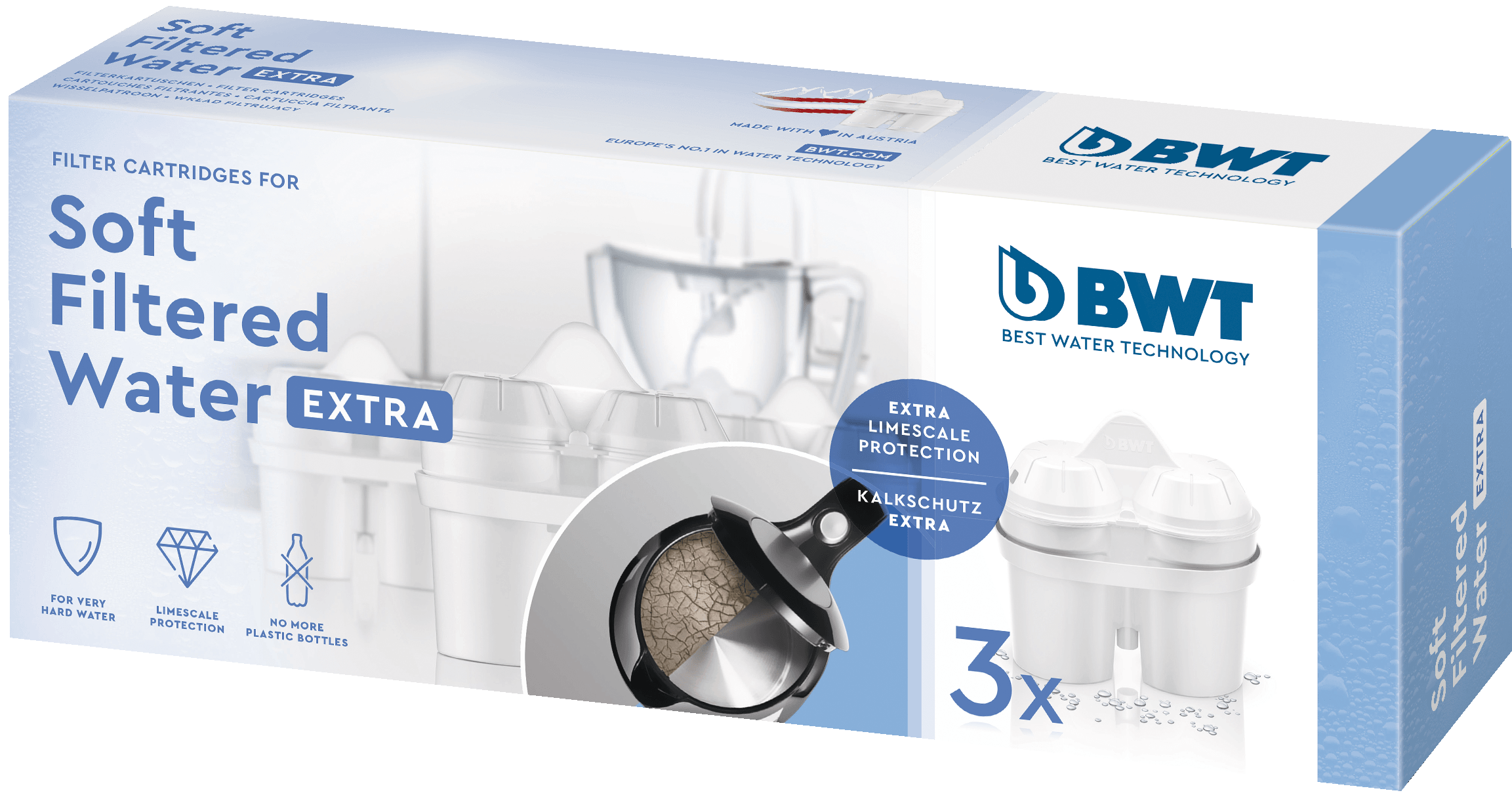BWT Wasserfilter »Soft Filtered Water Extra«, (Set, 3er Pack)