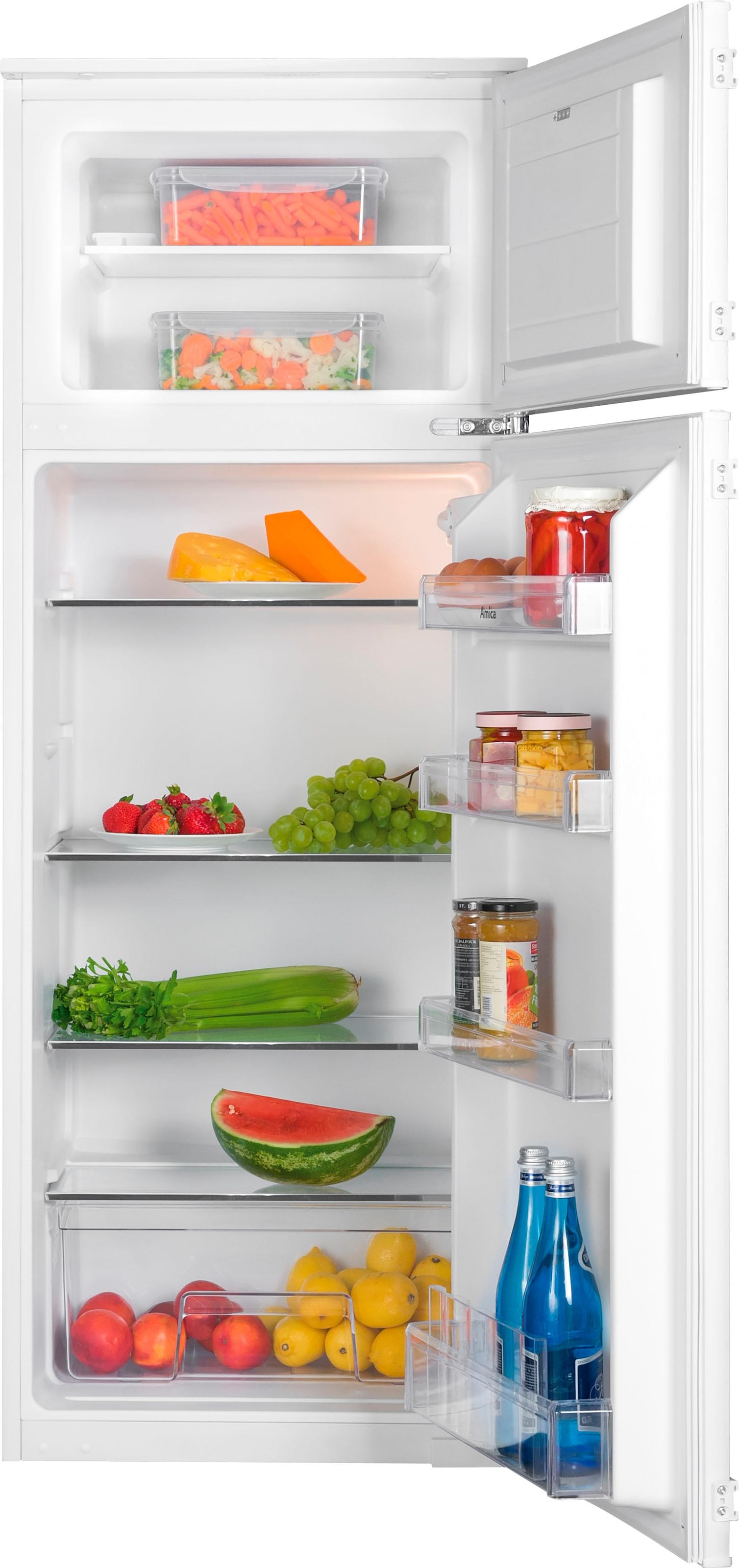 Amica Einbaukühlgefrierkombination »EDTS 374 900«, LED- Beleuchtung