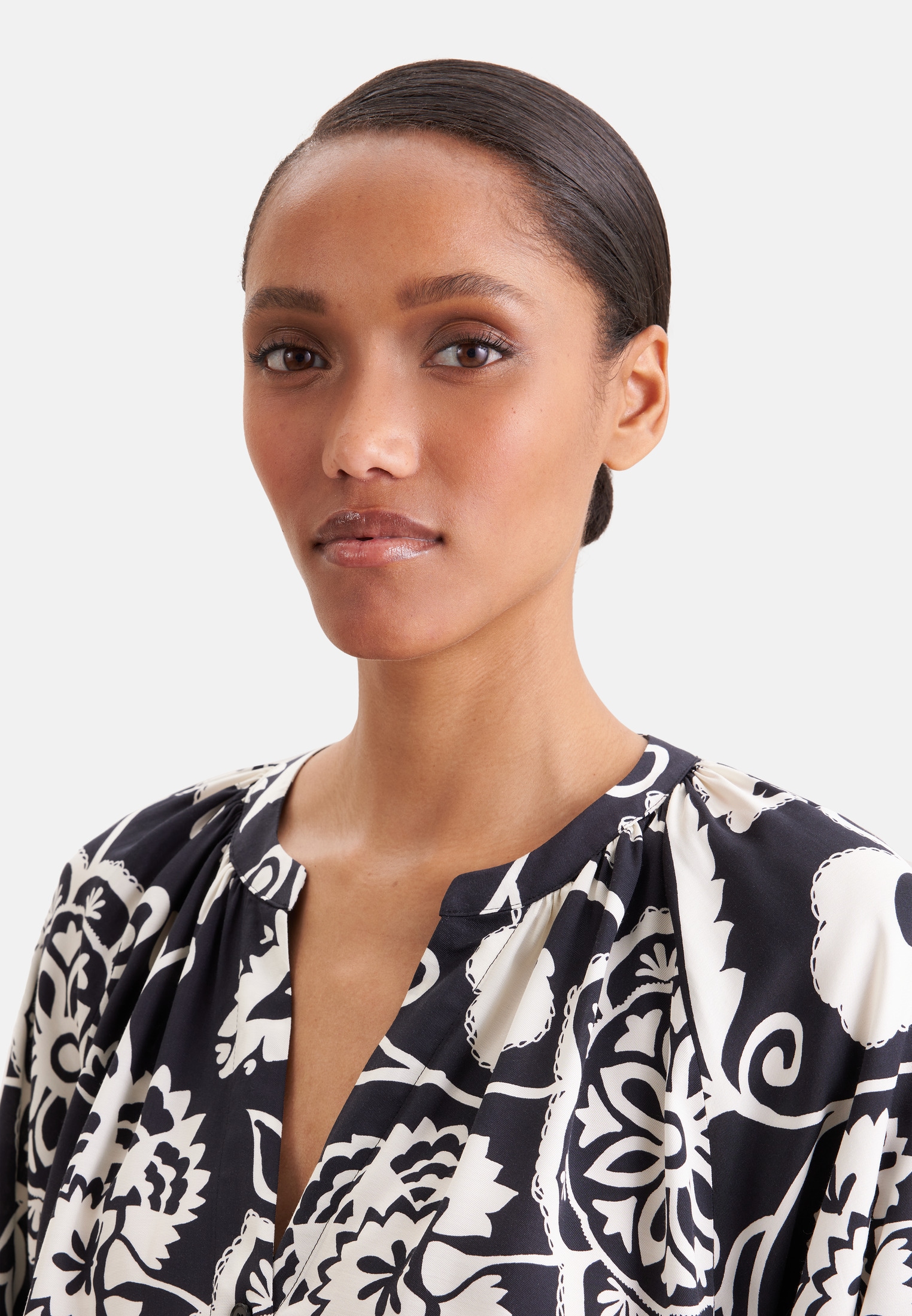 seidensticker Sommerkleid 3/4 V-Neck Uni