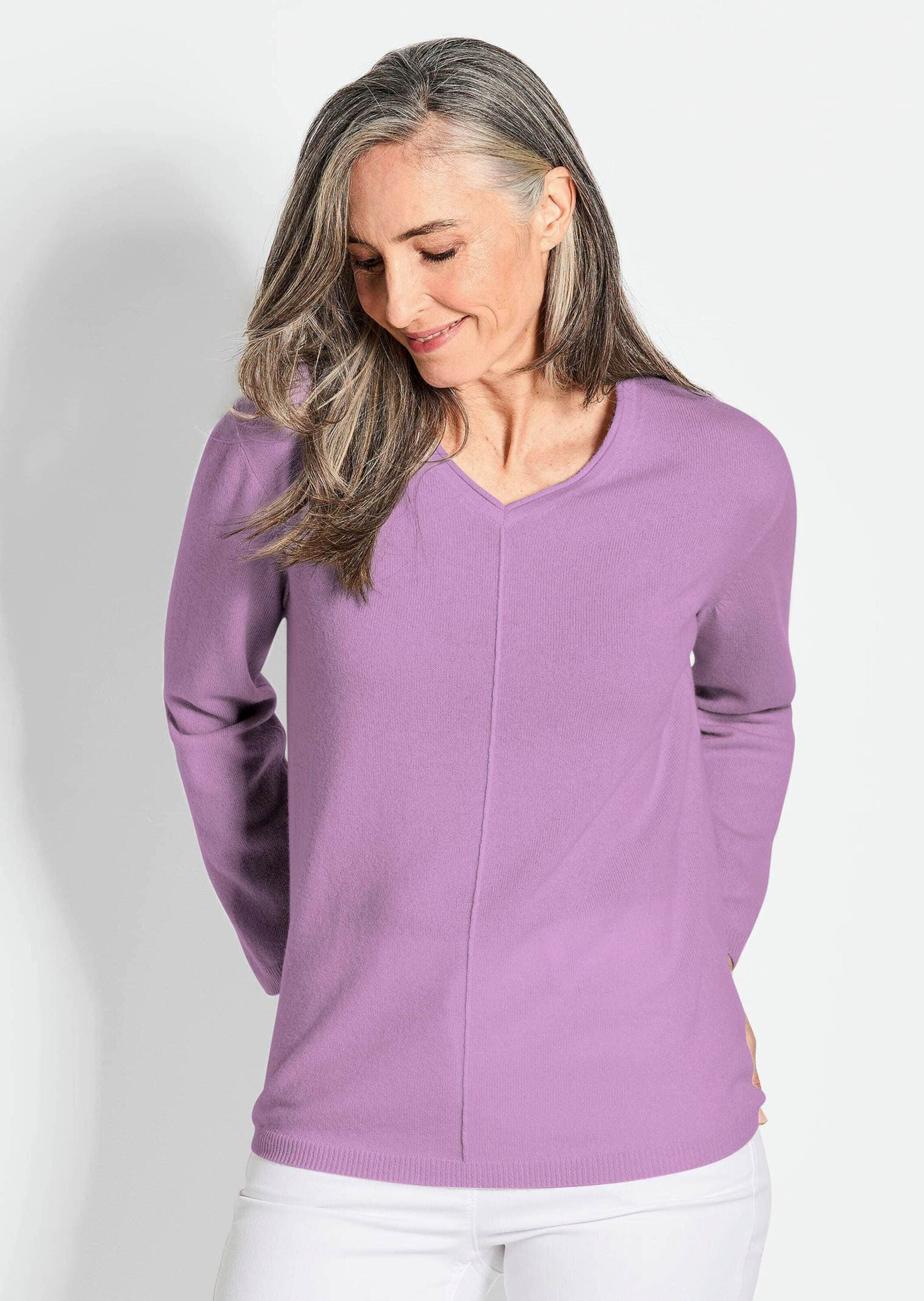 GOLDNER Strickpullover »Kaschmirpullover mit V-Ausschnitt Kaschmirpullover mit V-Ausschnitt«