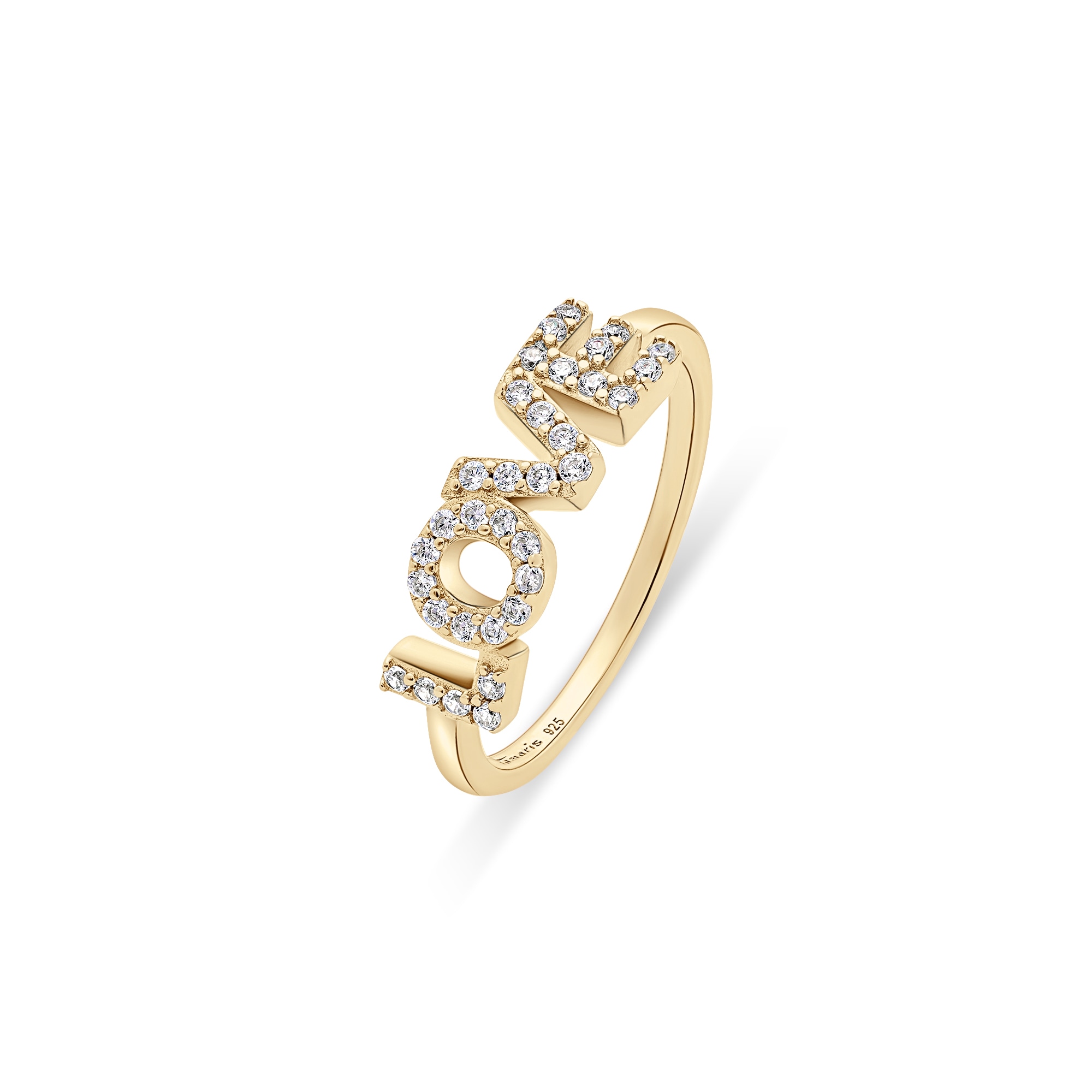 Tamaris Fingerring »Schmuck Geschenk Ring Love« mit Zirkonia (synth.)