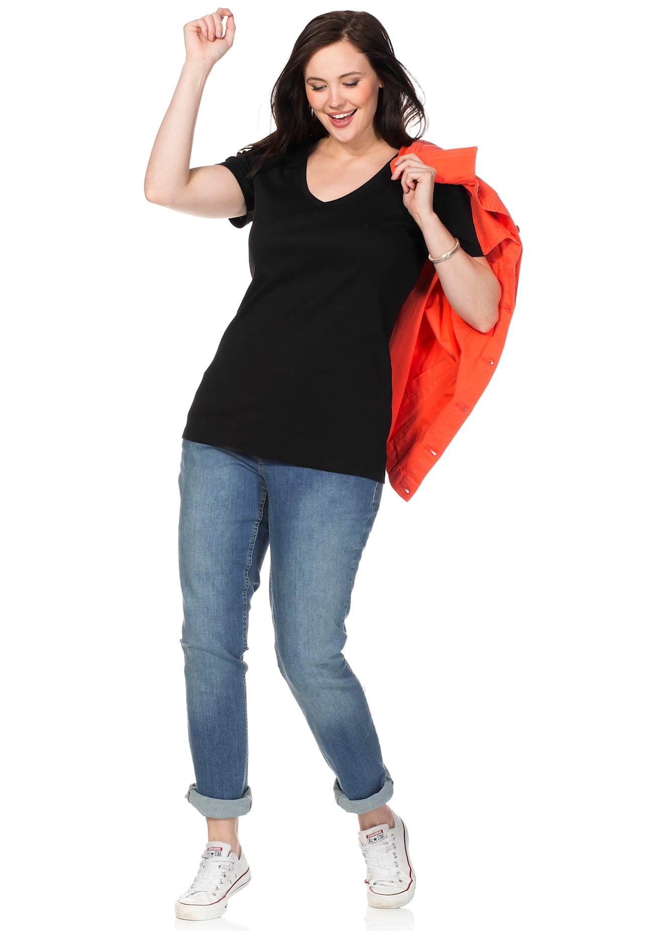 Sheego T-Shirt »T-Shirt«, (1 tlg.)