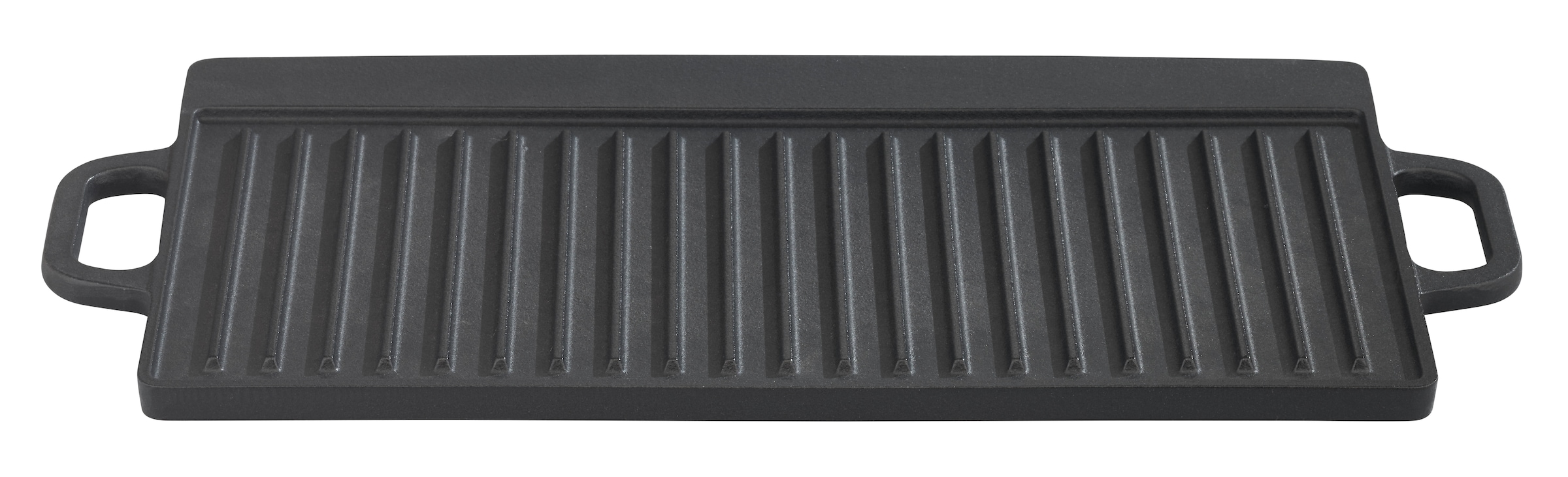 GSW Grillplatte »Black Iron BBQ« Gusseisen Grillplatte zur Anwendung auf dem Grill, Feuer oder Backofen