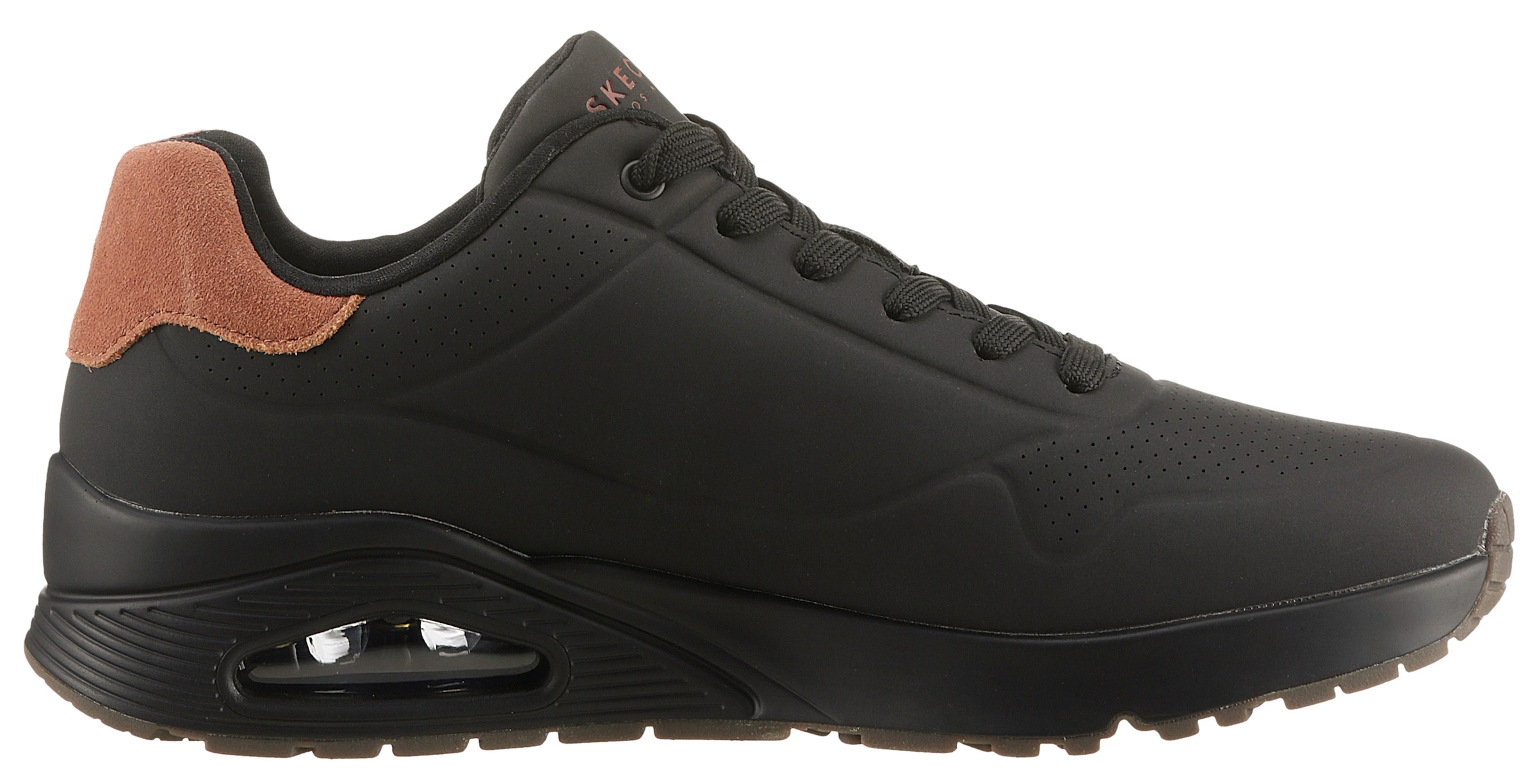 Skechers Sneaker »UNO-SUITED ON AIR«, Freizeitschuh, Halbschuh, Schnürschuh mit modischer Keilsohle