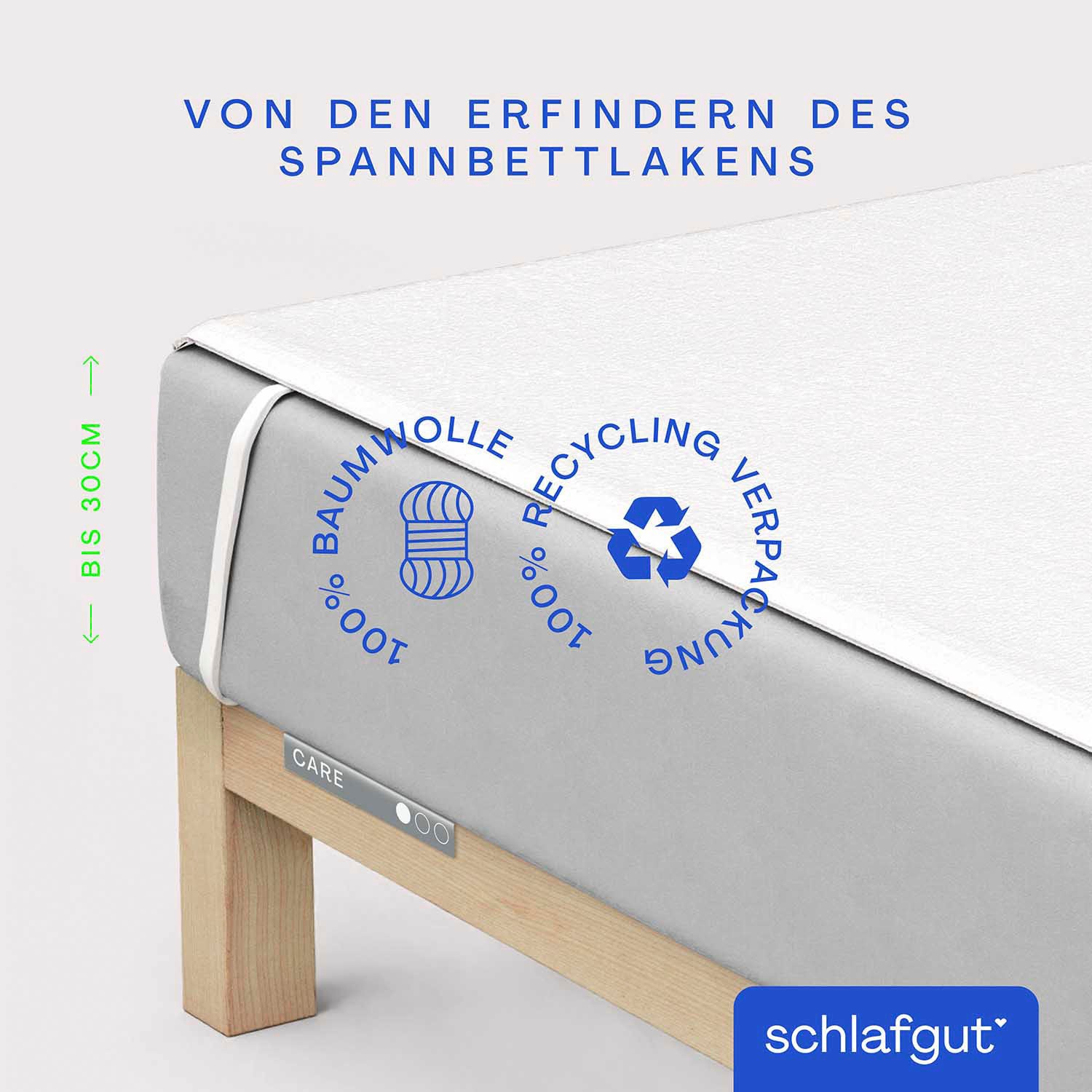 Schlafgut Matratzenauflage »Baselayer Matratzenschutz Light«, mit Eckgummis