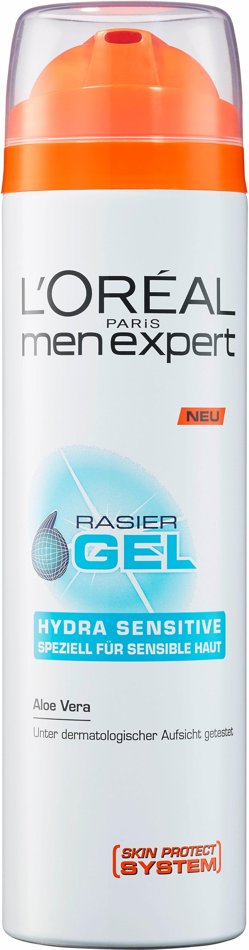 L'ORÉAL PARIS MEN EXPERT Rasiergel »Hydra Sensitive«, pflegt sensible Haut während & nach der Rasur