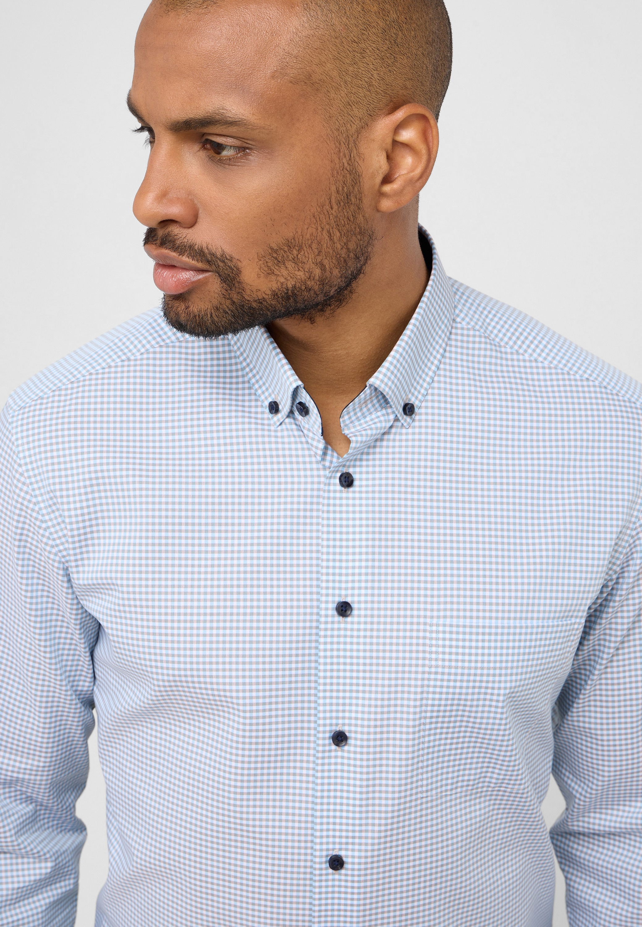 Eterna Langarmhemd »MODERN FIT«, NON IRON (bügelfrei)
