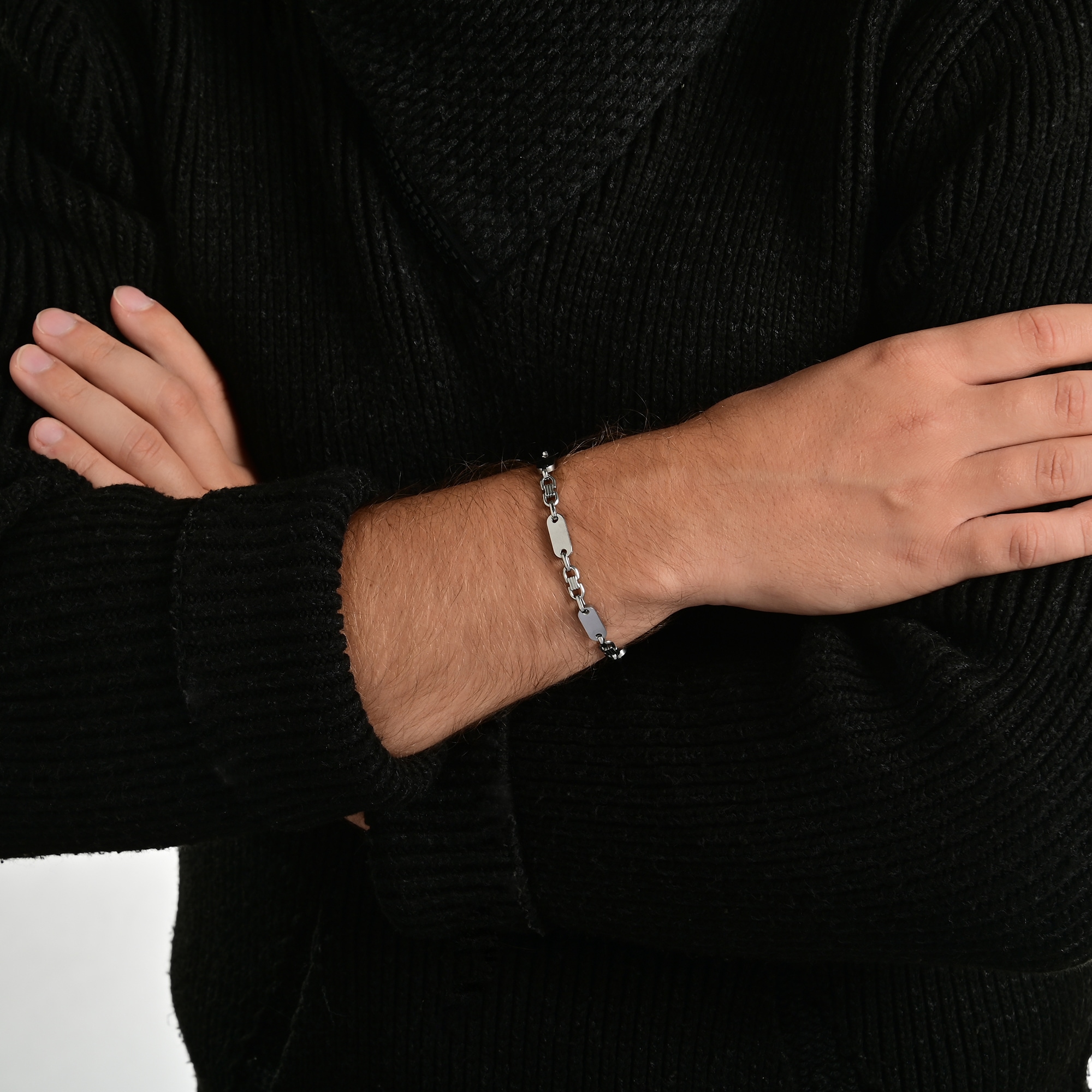 Adelia´s Armband »Unisex Armband aus Edelstahl 19 cm«