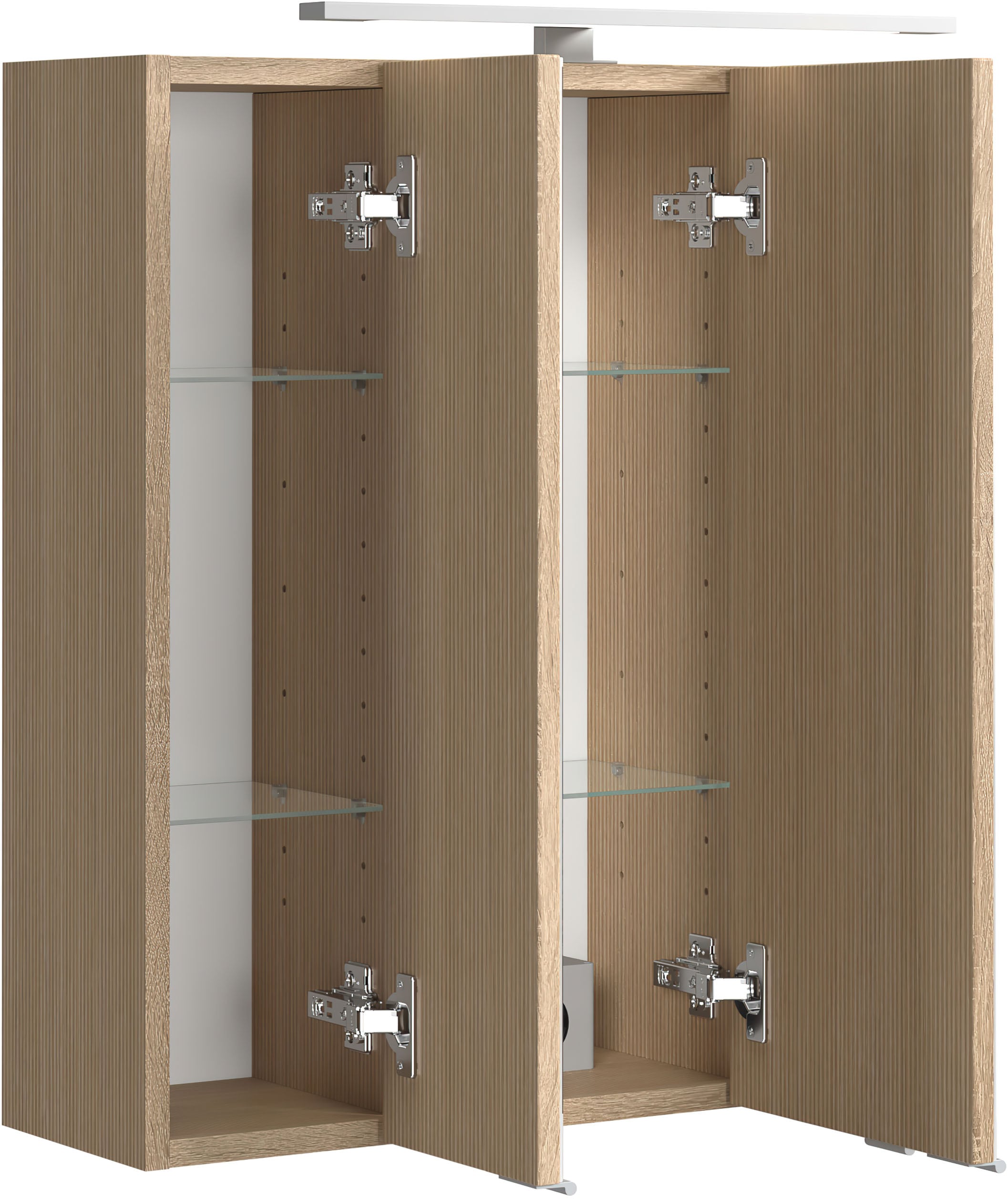welltime Badmöbel-Set »Eixo«, Set 90 cm breit, Badmöbel mit LED-Beleuchtung