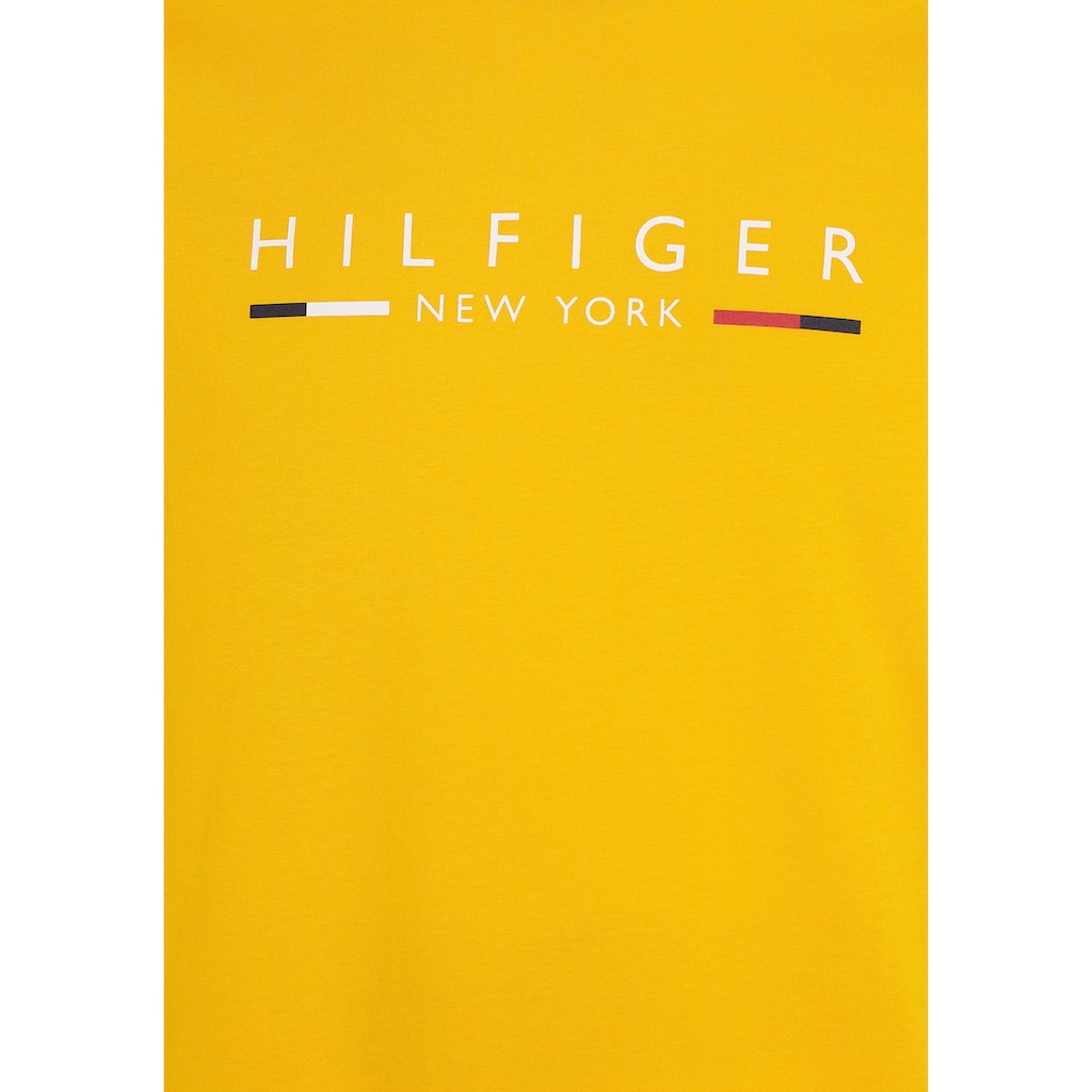 Tommy Hilfiger T-Shirt »HILFIGER NEW YORK TEE«, mit Logoschriftzug auf der Brust
