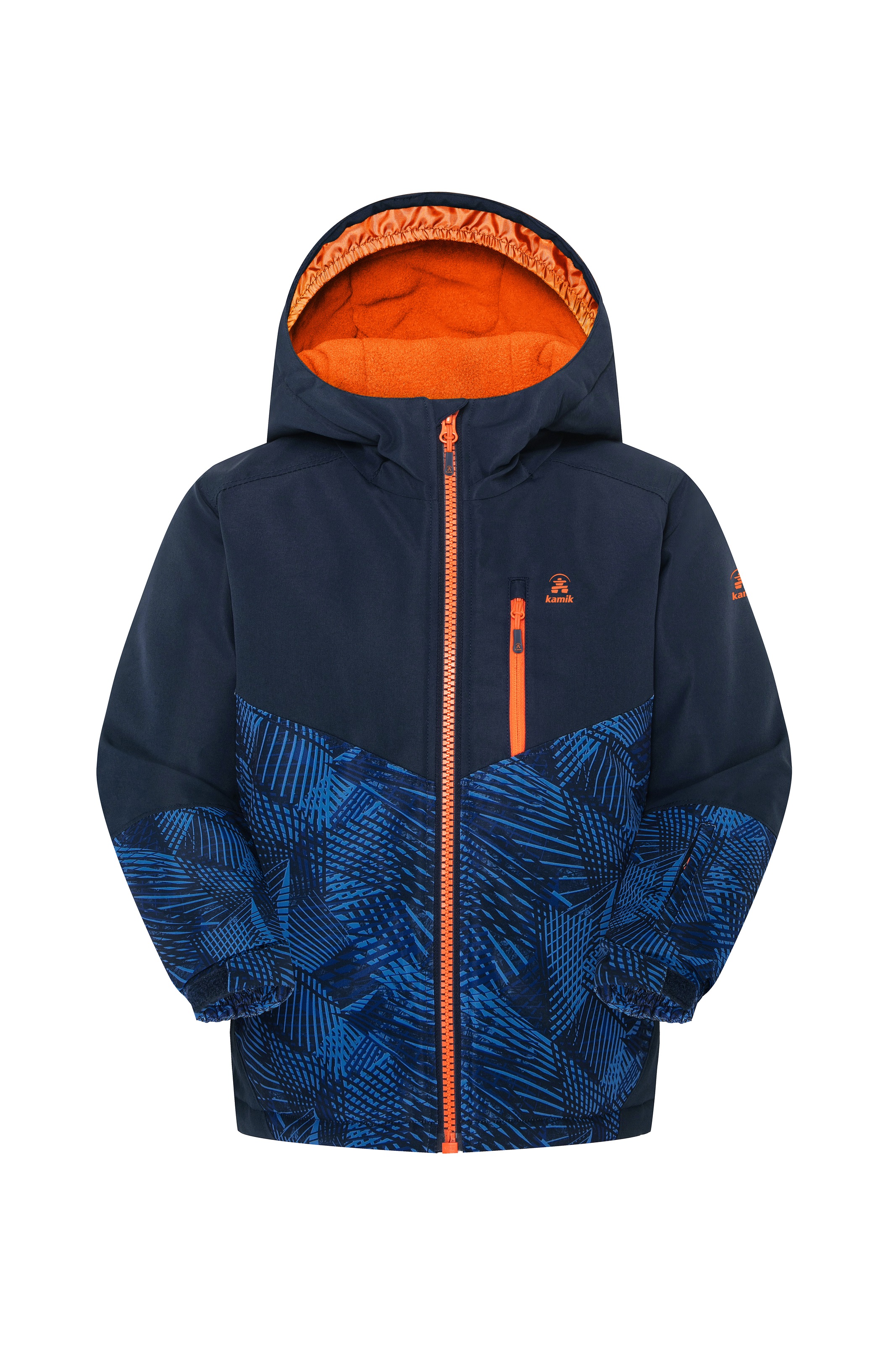 Kamik Winterjacke mit Kapuze für Kinder in blau, Größe 176
