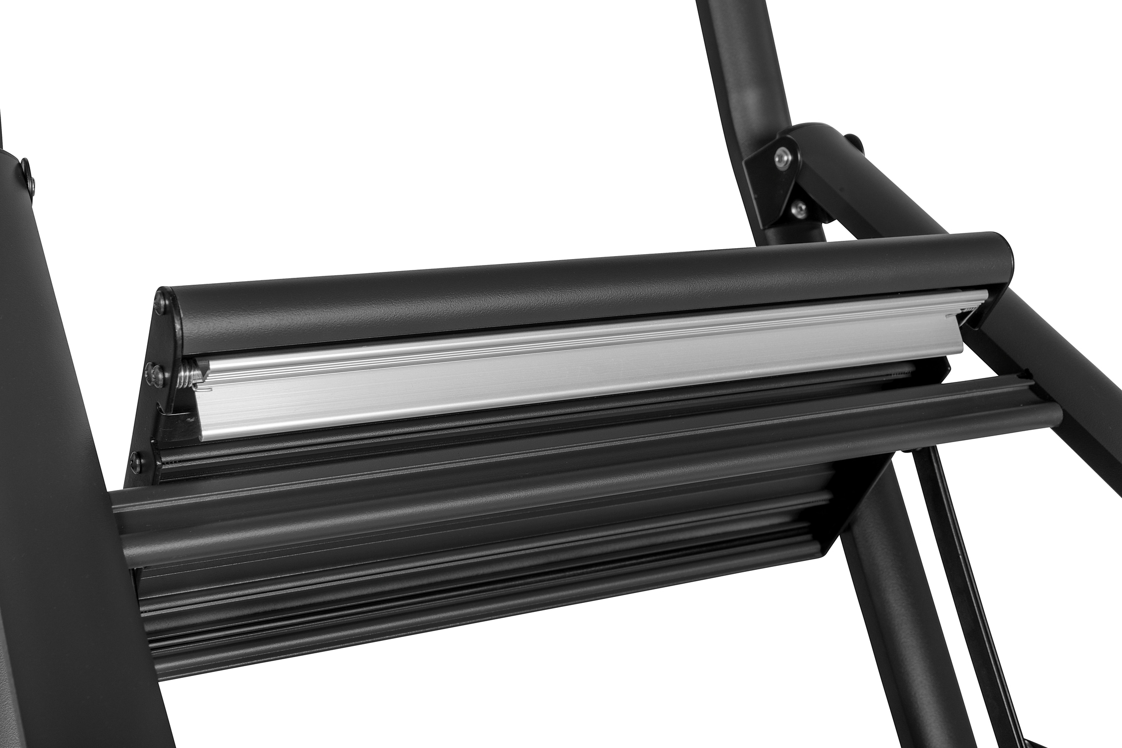 WENKO Trittleiter »Modell Alu-Compact, Klapptritt« 1 Stk. tlg. leichte, mit Anti-Rutsch-Füßen zusammenklappbare Leiter