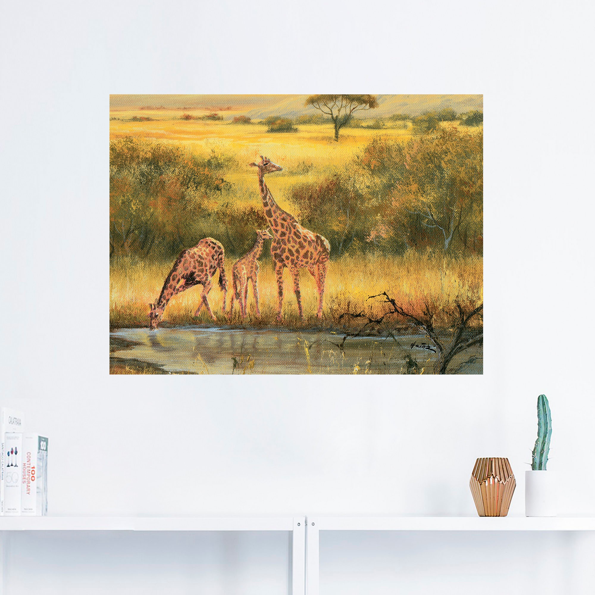 Artland Wandbild »Giraffen«, (1 St.), als Alubild, Leinwandbild,  Wandaufkleber oder Poster in versch. Größen im OTTO Online Shop