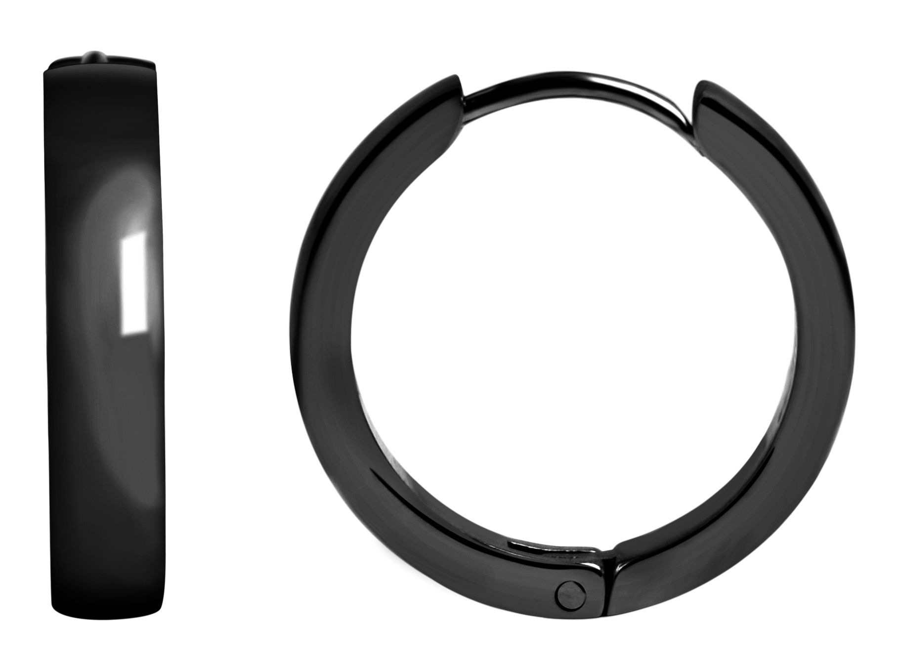 Adelia´s Paar Creolen »Damen Ohrringe ¿ Klappcreole aus Edelstahl«