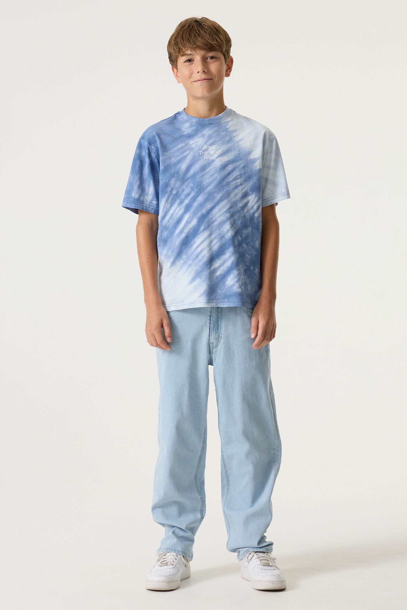 Garcia Rundhalsshirt in Batik-Optik, kurzarm, für Boys