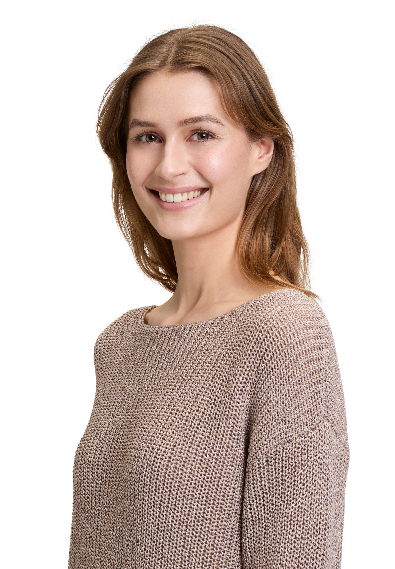 Betty Barclay Rundhalspullover »Basic-Strickpullover mit Rippenstruktur«