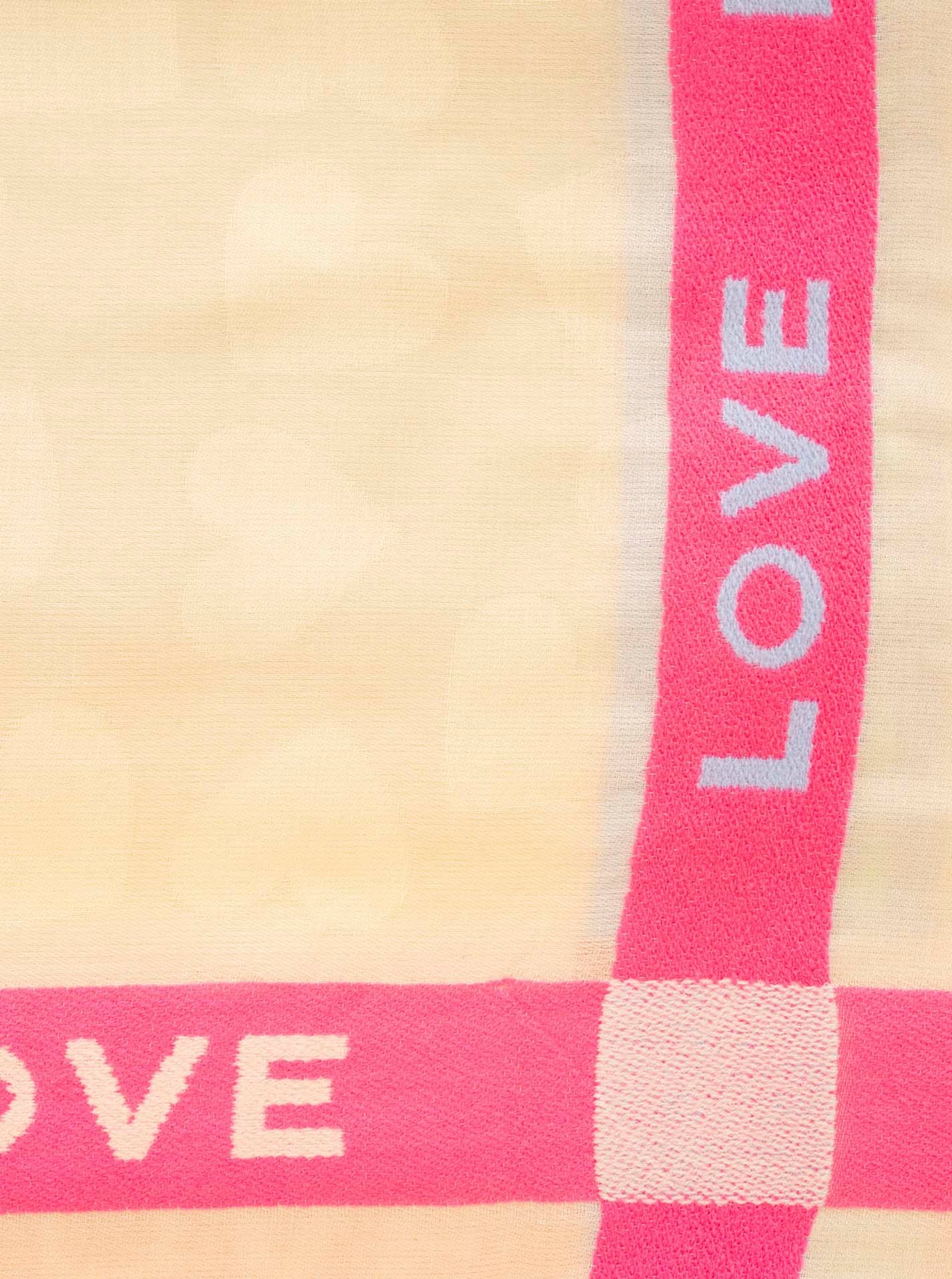 Zwillingsherz Schal »"Love & More"« stylischer Schal mit Schriftzug