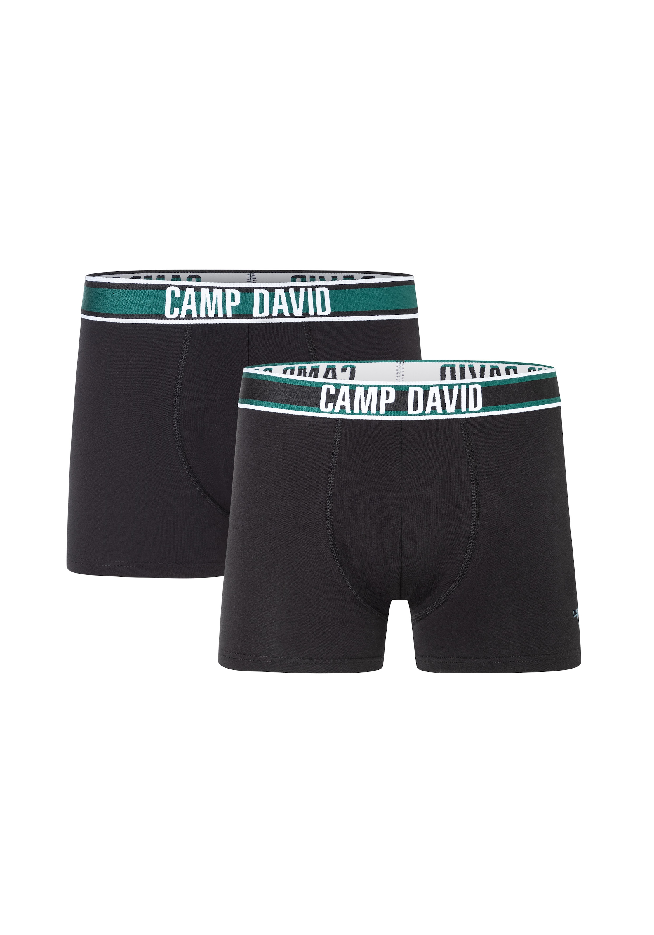 CAMP DAVID Boxershorts »casual«, (2er Pack), mit elastischem Bund