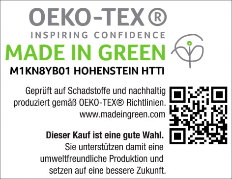 BIERBAUM Bettwäsche »Dark green ornament«, (2 tlg.), Mako-Satin, 100 % Baumwolle, mit Ornamenten, pflegeleicht