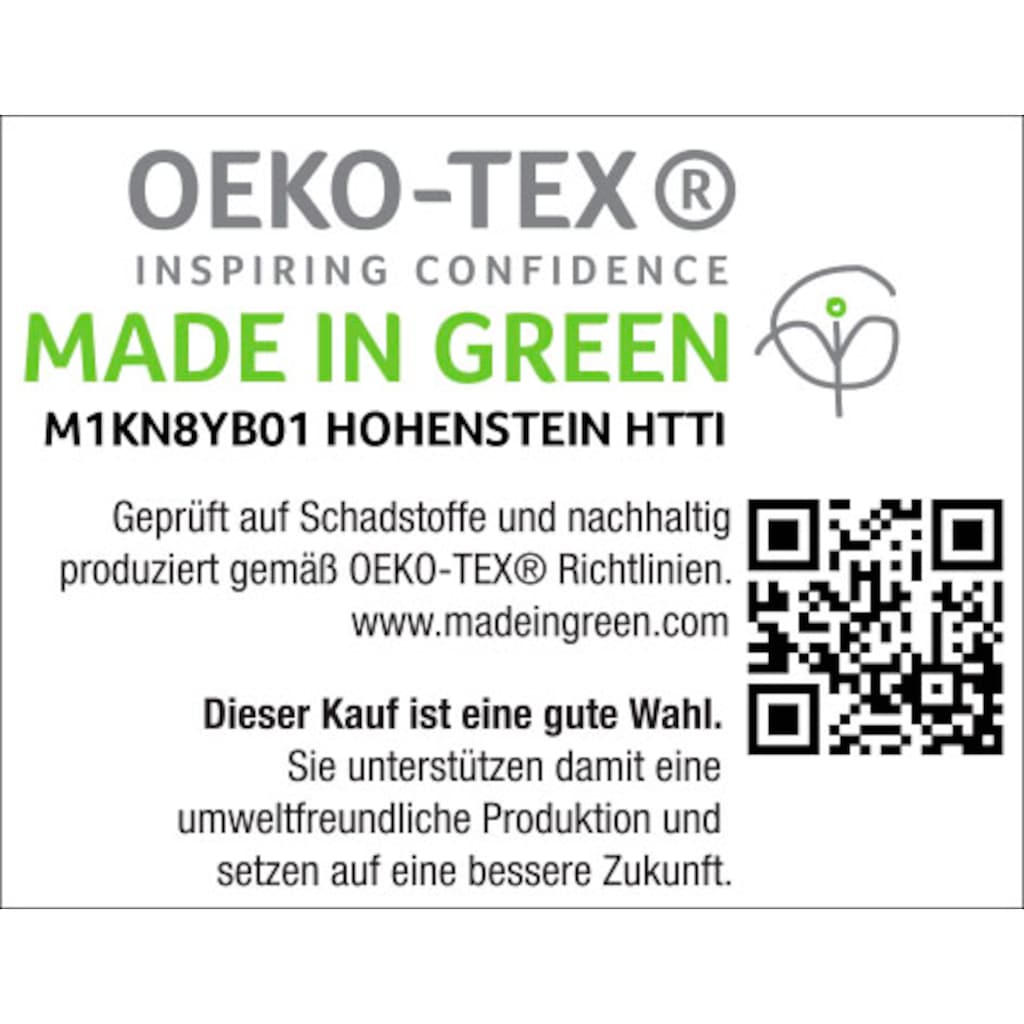 BIERBAUM Bettwäsche »Dark green ornament«, (2 tlg.), Mako-Satin, 100 % Baumwolle, mit Ornamenten, pflegeleicht