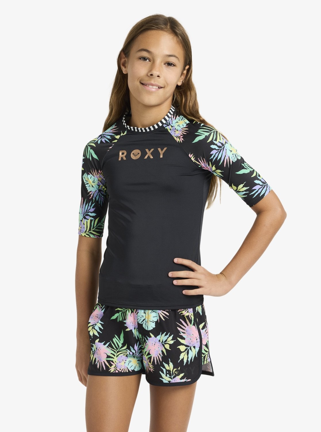 Roxy Strandshirt »ROXY ACTIVE RG SHORT SLEEVE LYCRA« für Kinder und Jugendliche, kurze Ärmel, sportlicher Stil