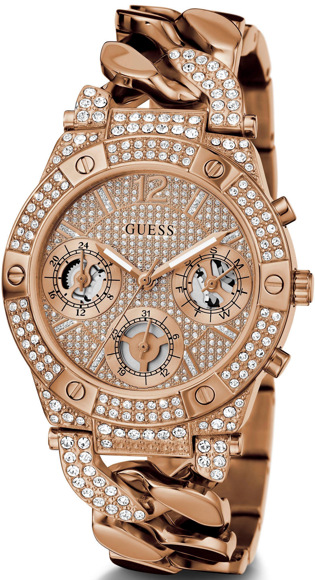 Guess Multifunktionsuhr »BARONESS«, Armbanduhr, Quarzuhr, Damenuhr