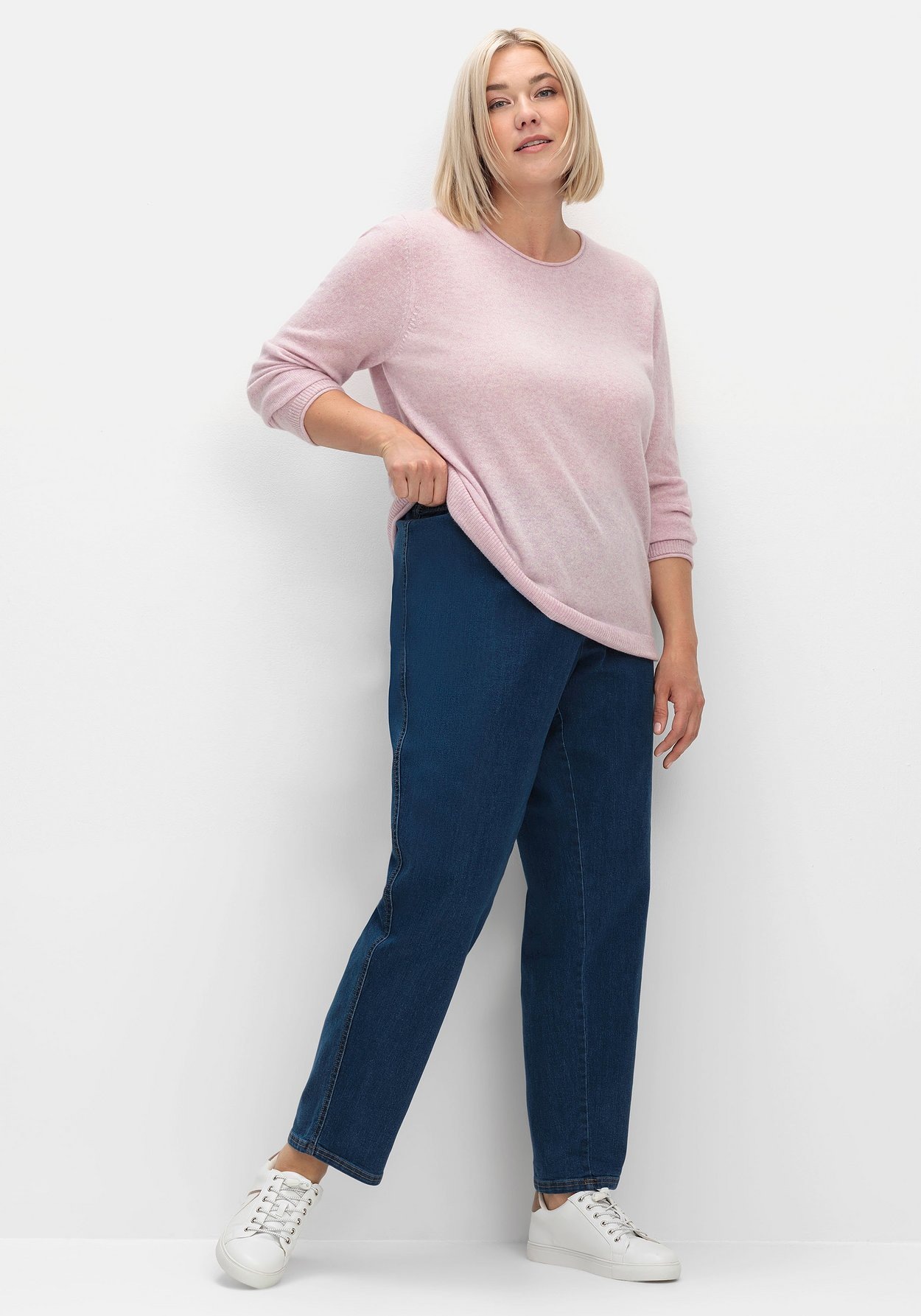 Sheego Stretch-Jeans »Jeans in Karottenform, mit Stretchbund«