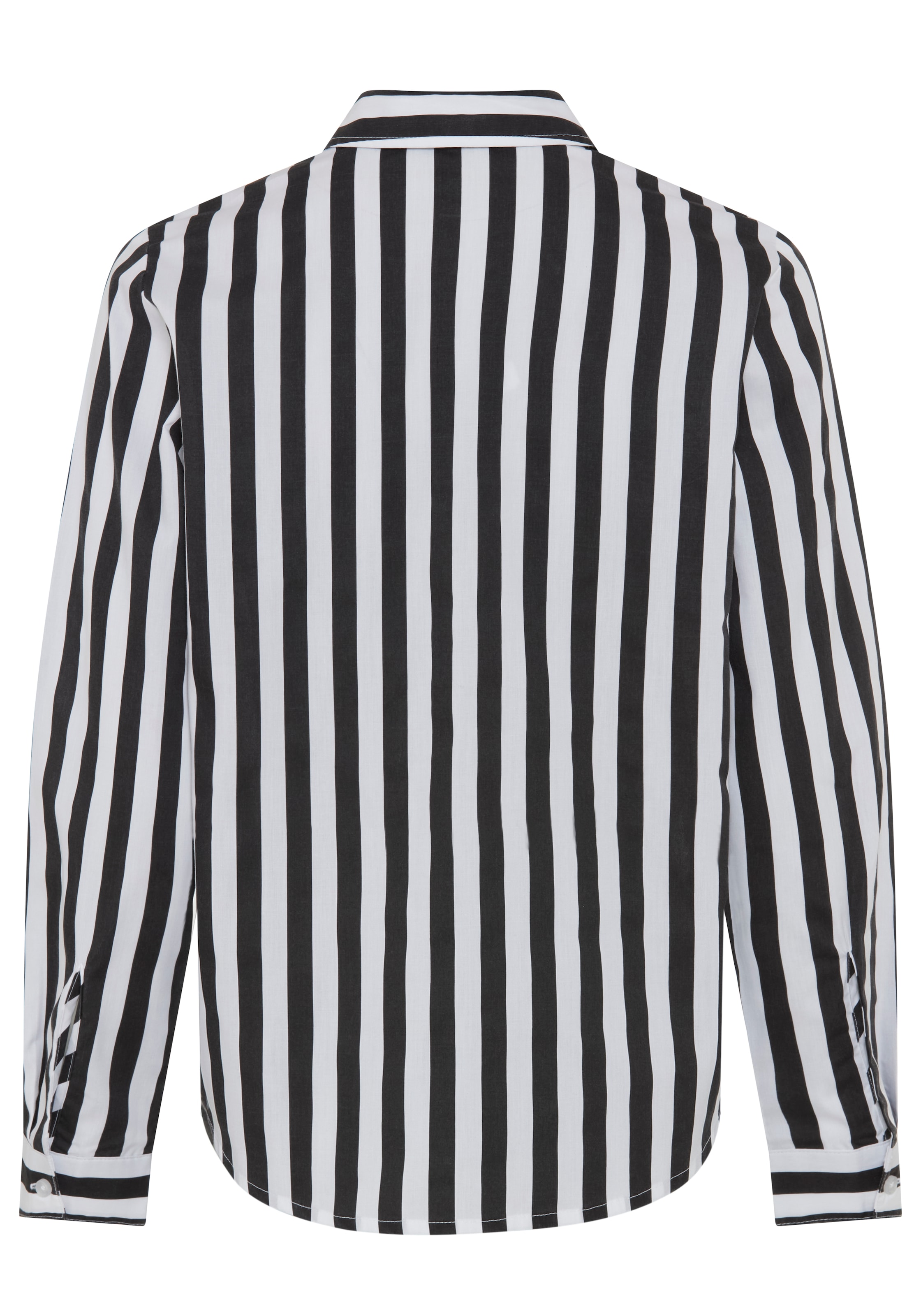 Laura Scott Klassische Bluse figurumspielende Passform, mit 1-Knopf-Manschette, gestreifte Optik