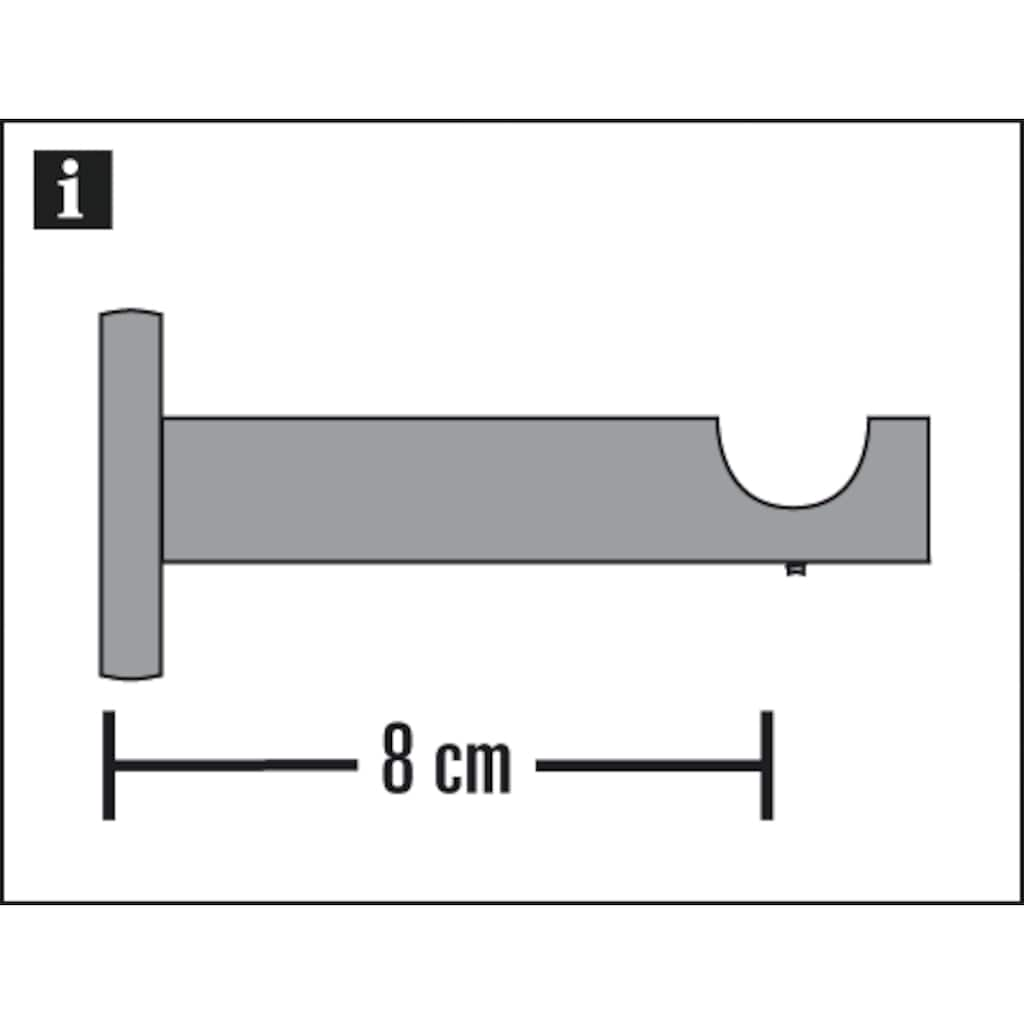 GARDINIA Träger »Wandträger offen für Gardinenstangen«, (1 St.)