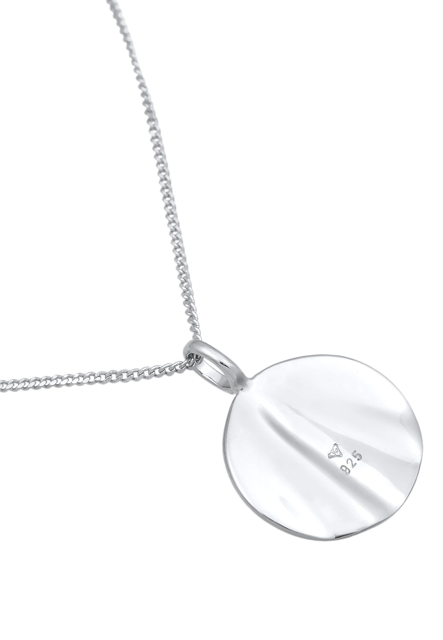 Elli Silberkette »Halskette Layer Plättchen Wellen Design 925 Silber«