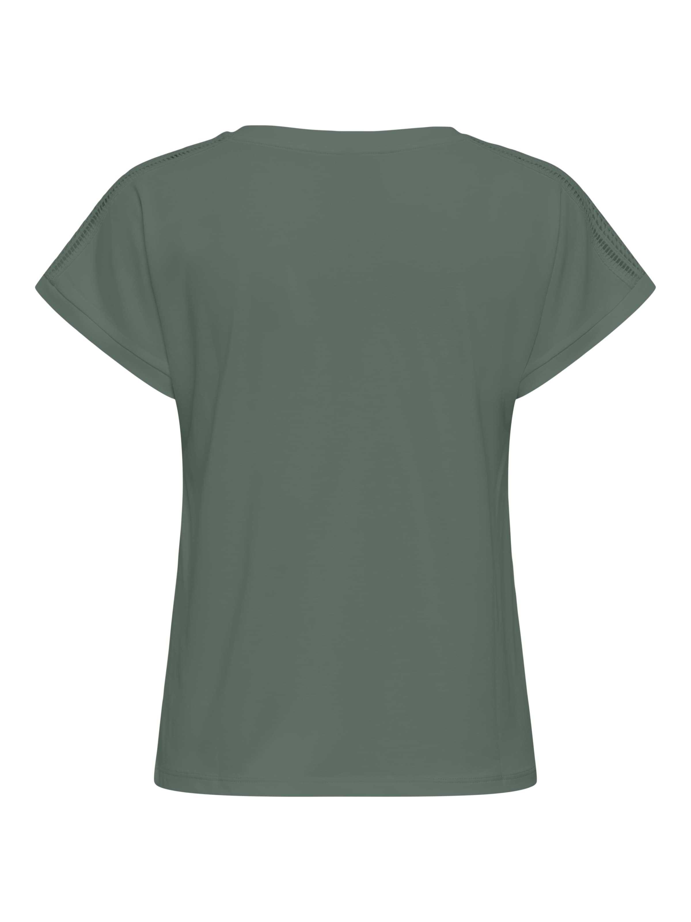ONLY V-Shirt »ONLFREE LIFE S/S V-NECK LACE TOP JRS« Materialmix, loose fit, V-Ausschnitt