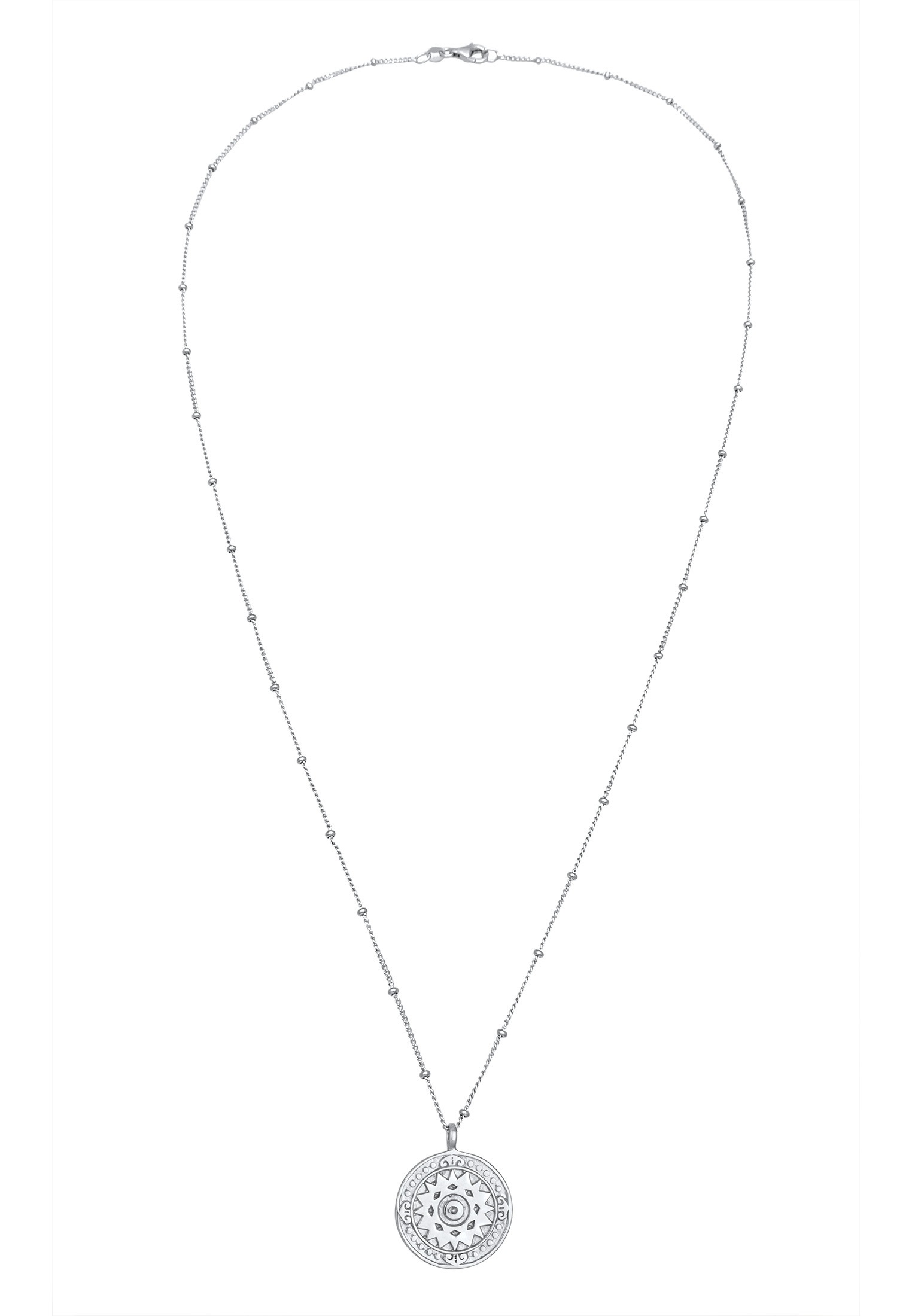 Elli Lange Kette »Halskette Münze Ornament Vintage 925 Silber«